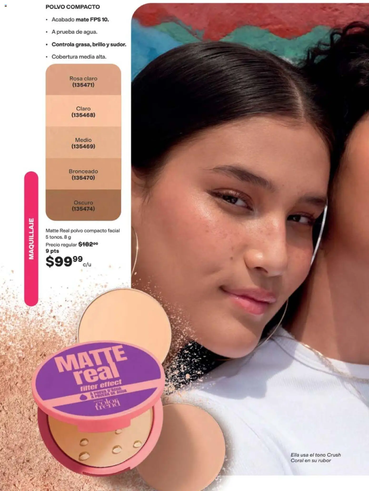 Nuevas ofertas de AVON válidas en toda la República Mexicana desde el 24.04.2026. ¡Encuentra las mejores ofertas en AVON campaña 7 2026! | Página: 54 | Productos: Polvo compacto, Maquillaje, Polvo, Rubor