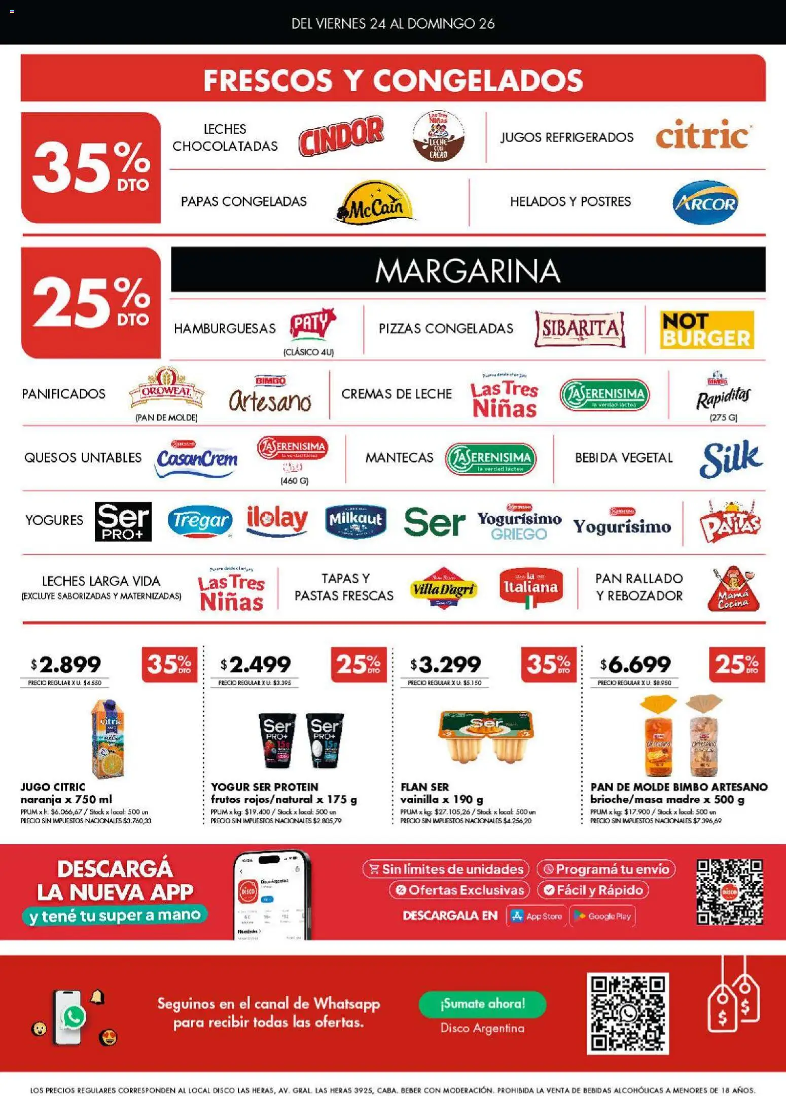 Disco - Ofertas | Córdoba │ válido desde el 23/07/2026 | Página: 4 | Productos: Molde, Leche, Pan, Jugo