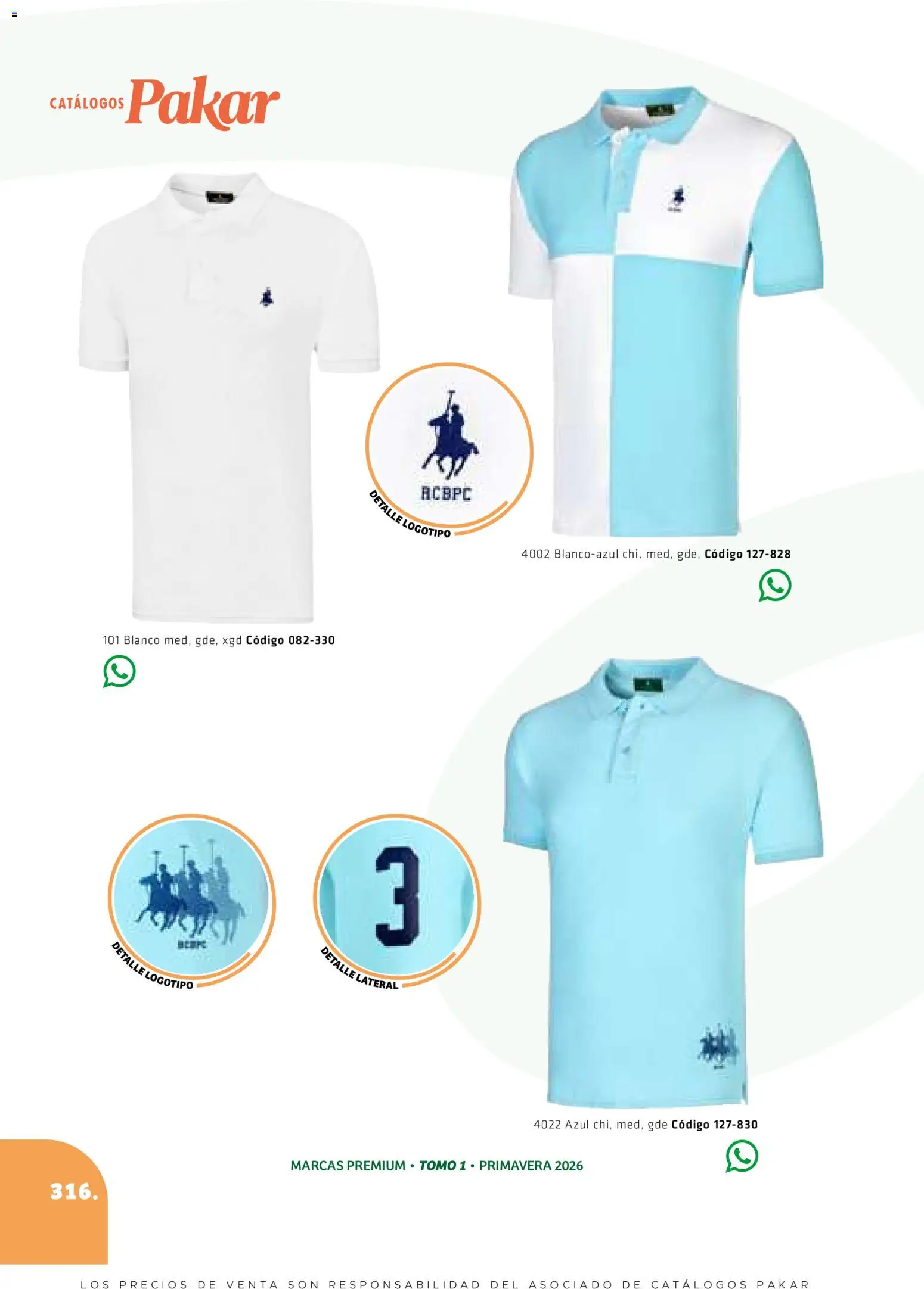 Nuevas ofertas de SC Pakar válidas en toda la República Mexicana desde el 27/02/2026. ¡Encuentra las mejores ofertas en SC Pakar catálogo Premium Men Tomo 1! | Página: 316