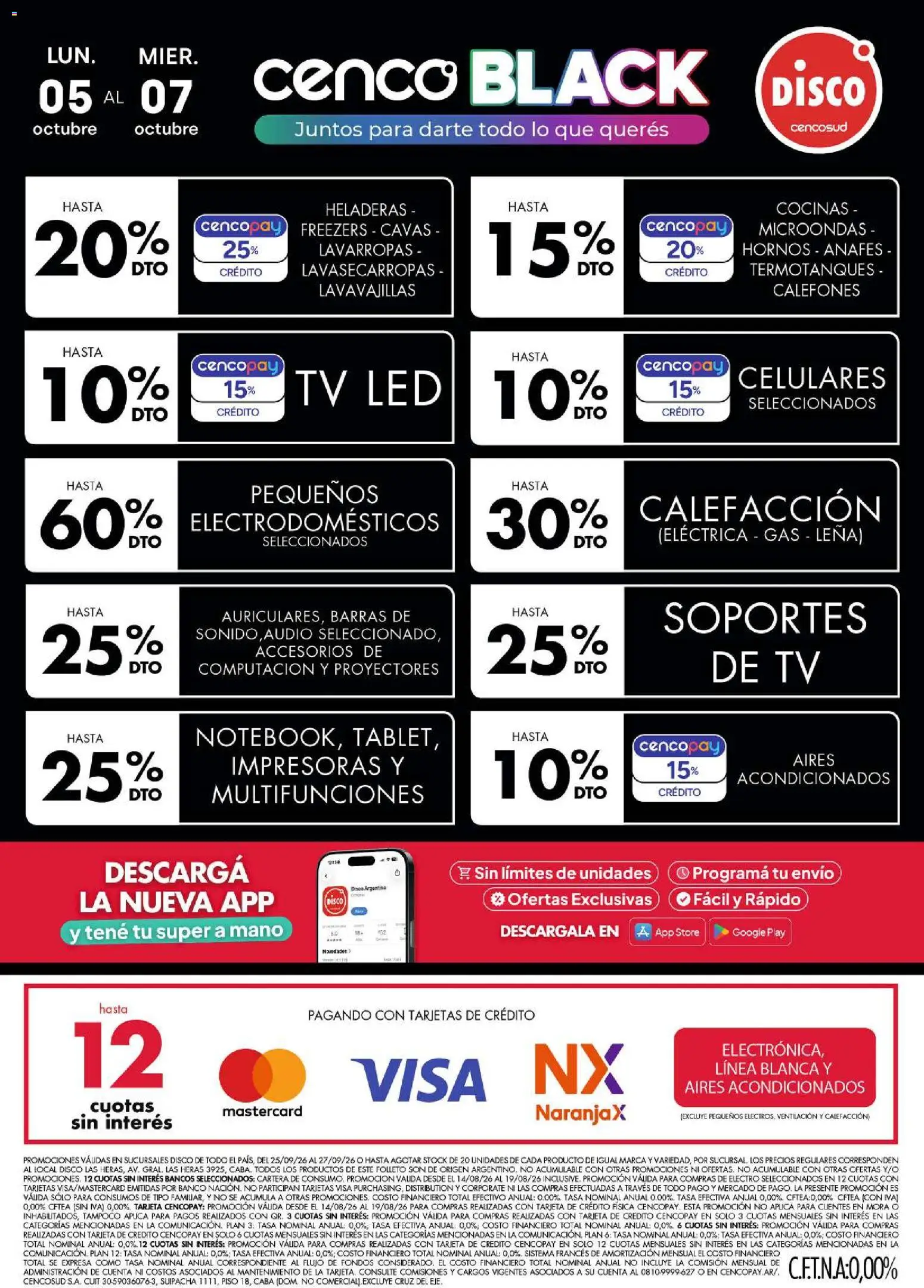 Disco - Cenco Black | Electro, T. Libre y más │ válido desde el 04/10/2026 | Página: 1