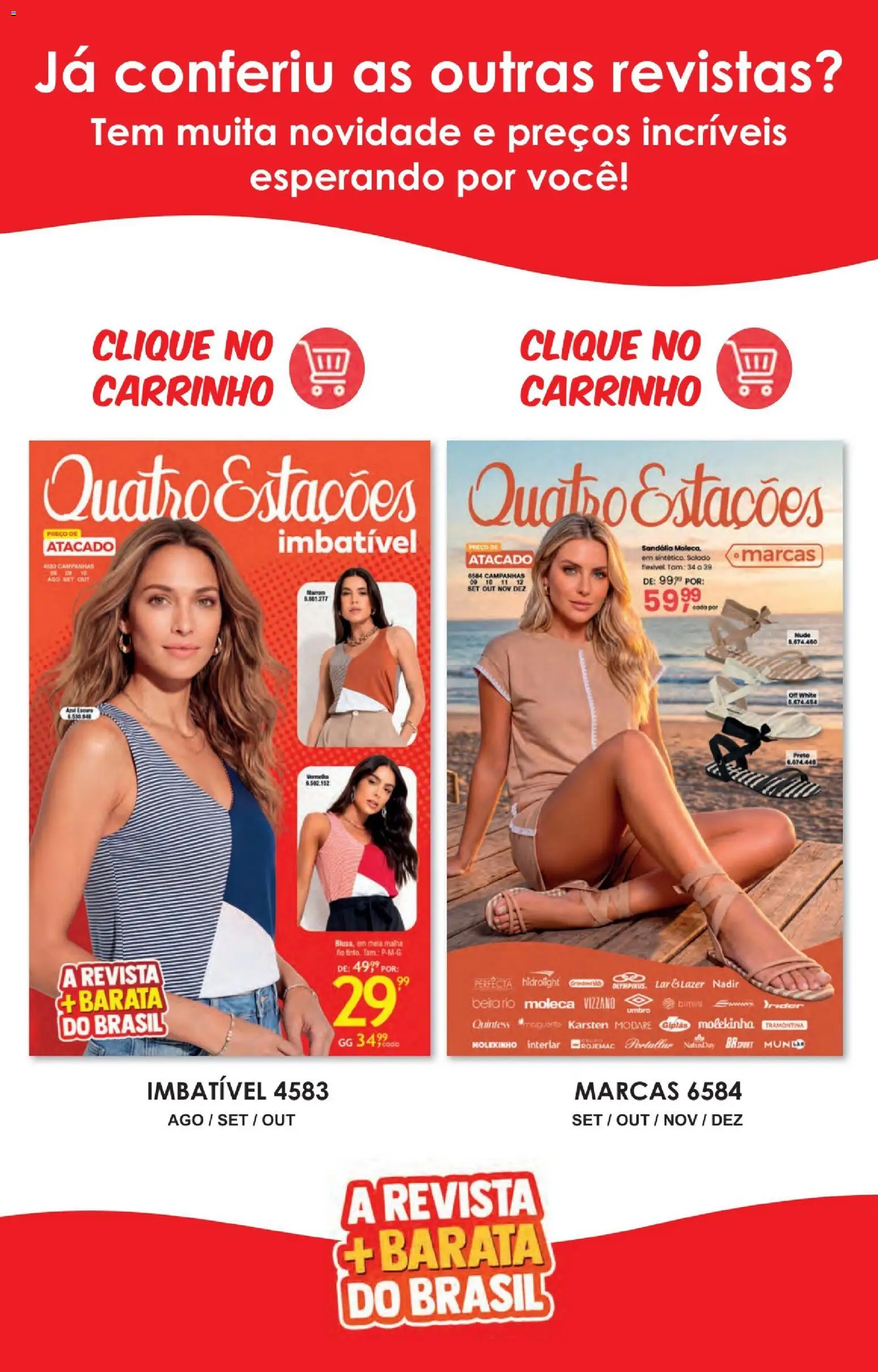 Quatro Estações Folheto - válido de 01/10/2026 | Página: 99 | Produtos: Pó, Revista, Carrinho