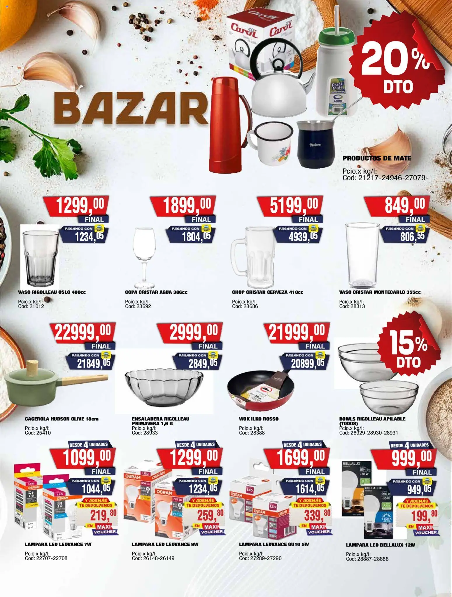 Maxiconsumo ofertas │ válido desde el 11.05.2026 | Página: 33 | Productos: Wok, Lámpara, Cerveza, Té