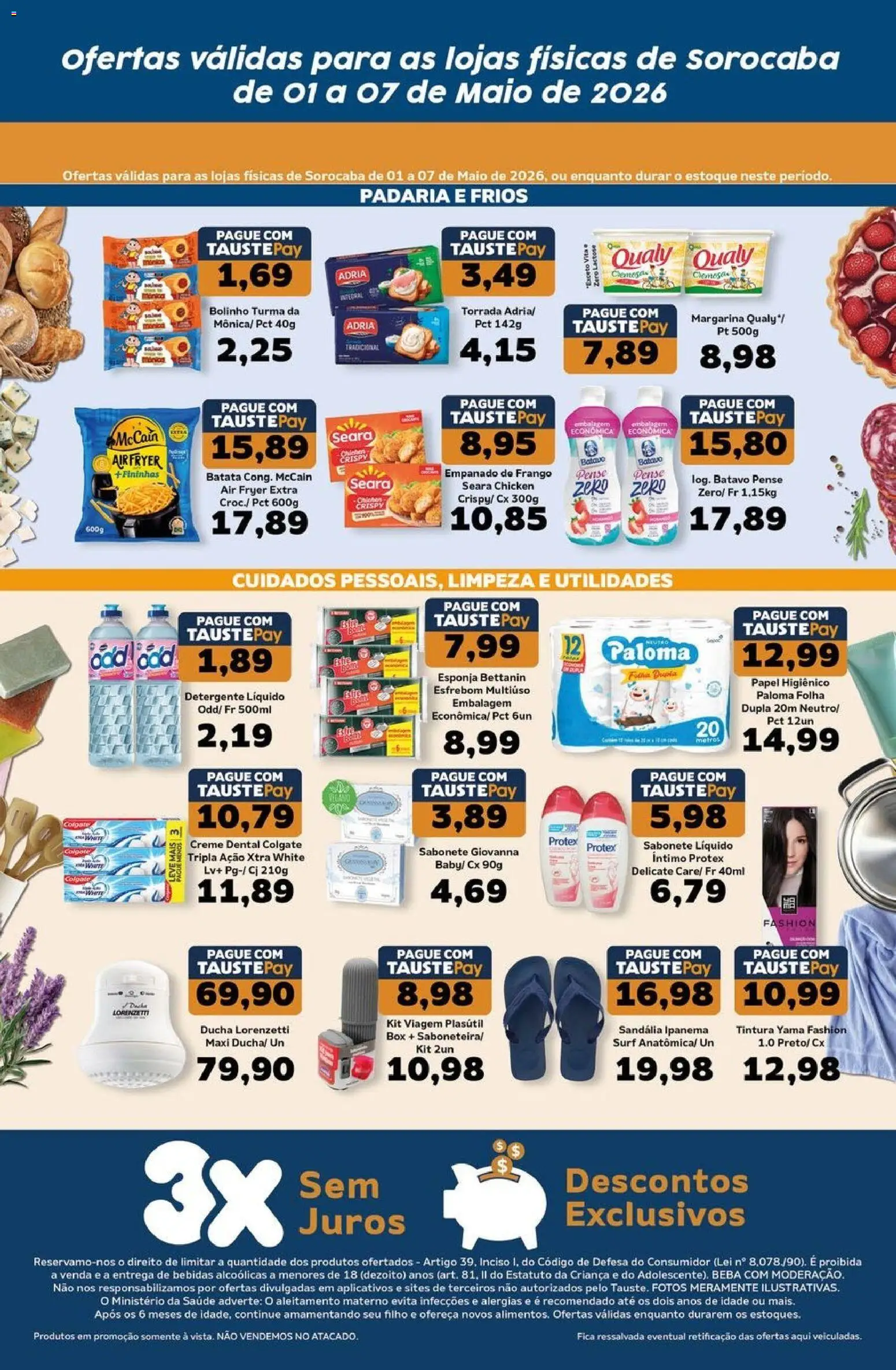Tauste Folheto - válido de 01.05.2026 | Página: 2 | Produtos: Detergente, Air fryer, Frango, Creme dental