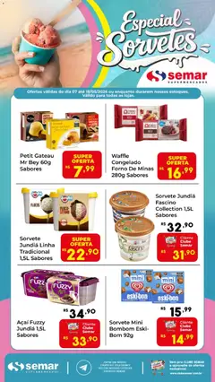 Semar Supermercado ofertas Sorvetes - Pré-Visualização do folheto da loja Semar Supermercado, válido de 07.05.2026