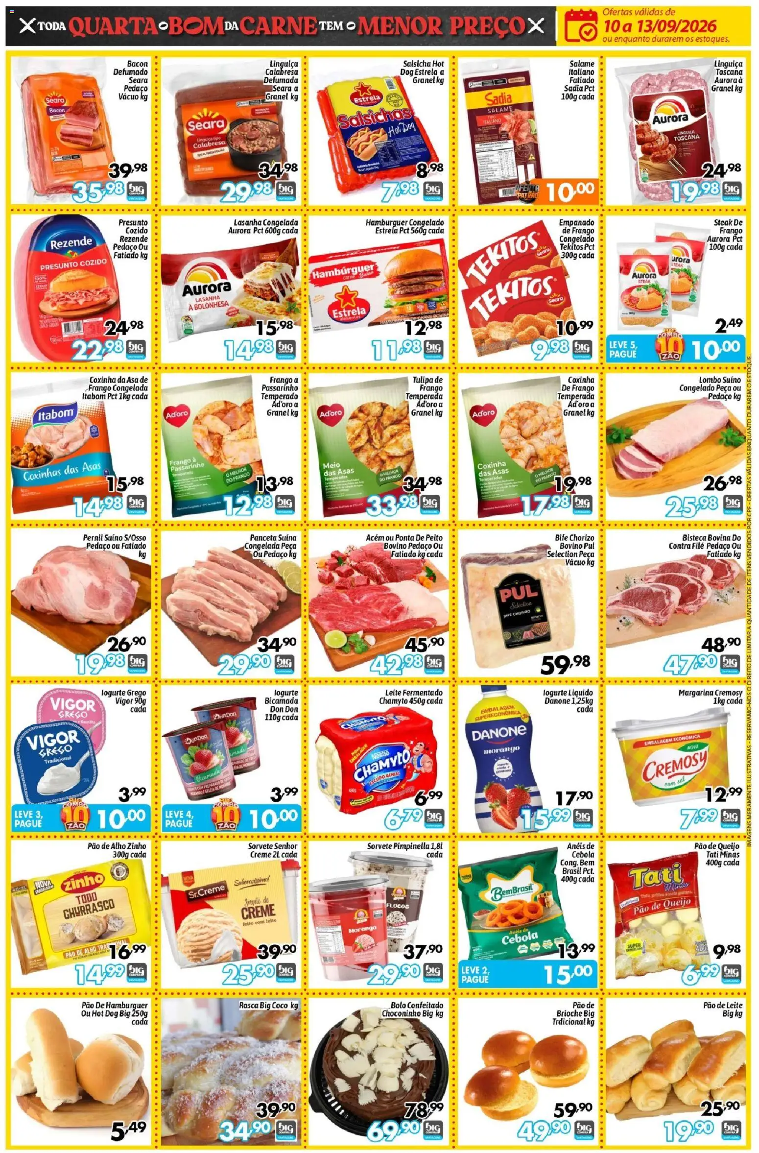 Big Compra Folheto - válido de 10/09/2026 | Página: 3 | Produtos: Brioche, Asa de frango, Lasanha, Margarina