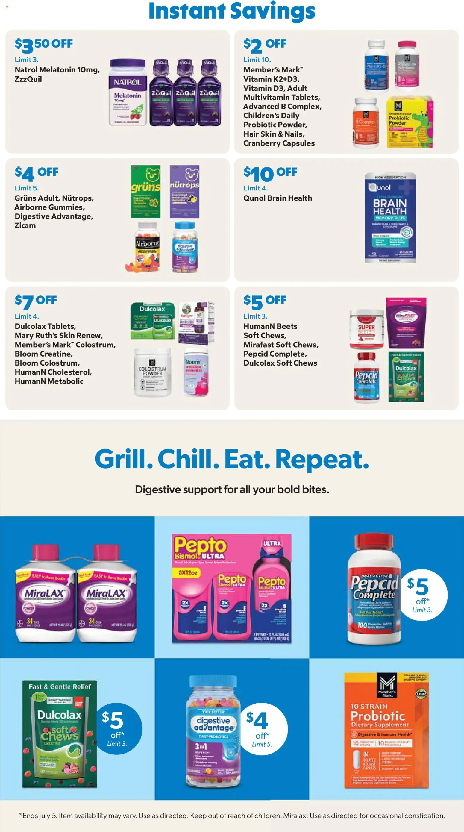 Sam's Club Weekly Ad - valid from 01.06.2026 | Page: 8 | Products: Multivitamin, Vitamin, Probiotics, Powder