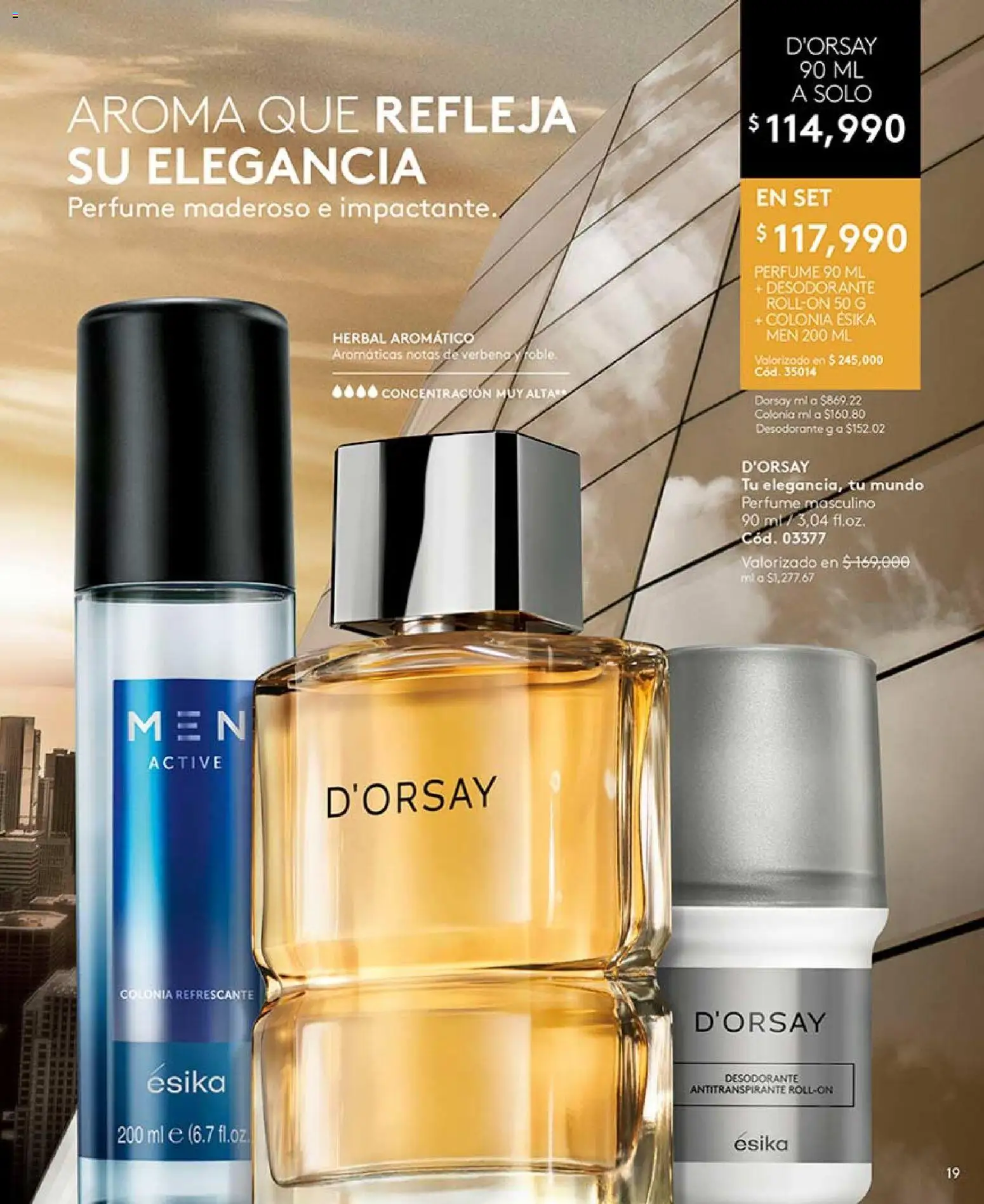 Ésika revista - valida desde el 17/07/2026 | Página: 19 | Productos: Perfume, Desodorante, Antitranspirante