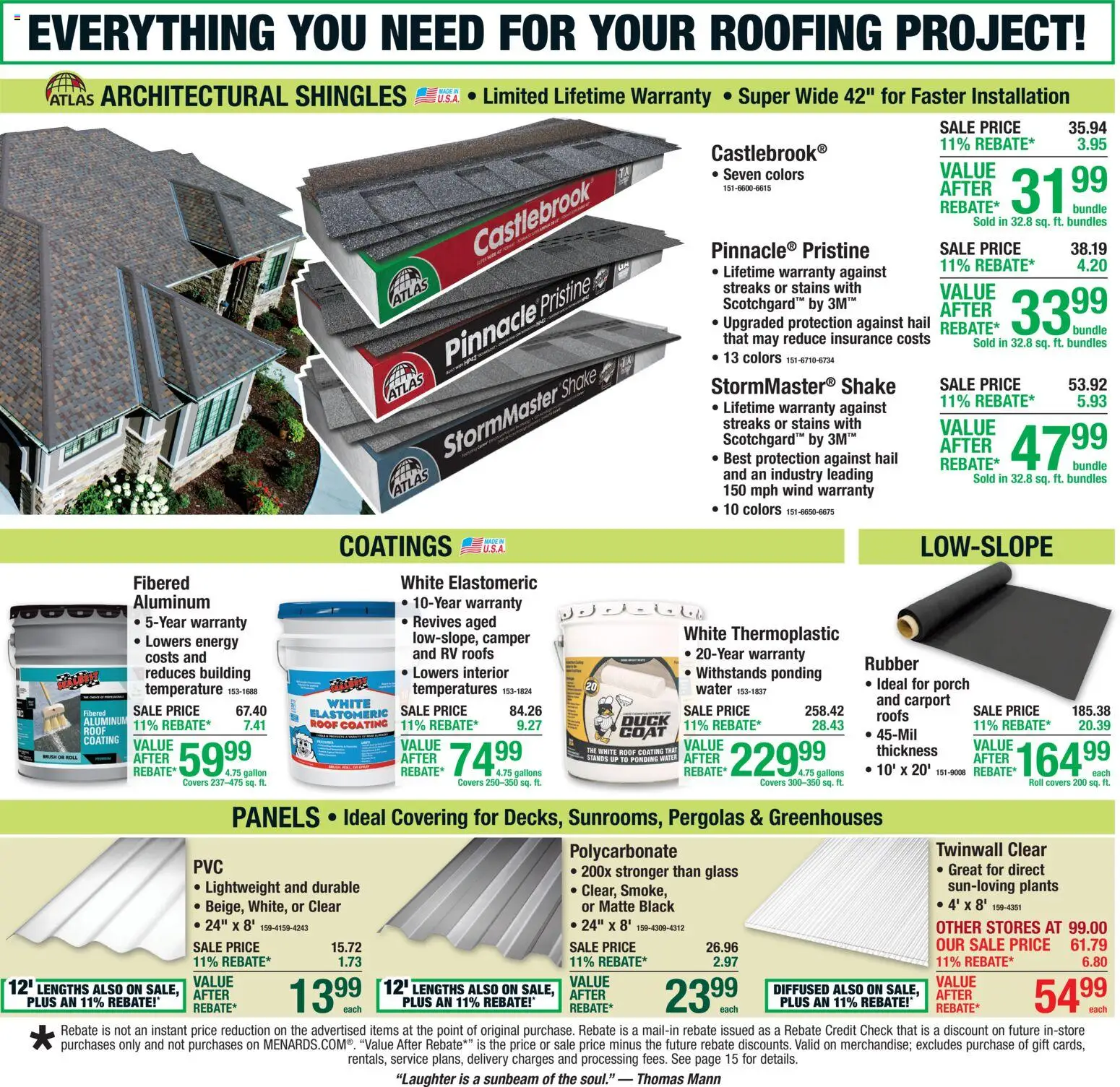 Menards Weekly Ad - valid from 08/13/2026 | Page: 5 | Products: Carport, Duck, Coat, Water