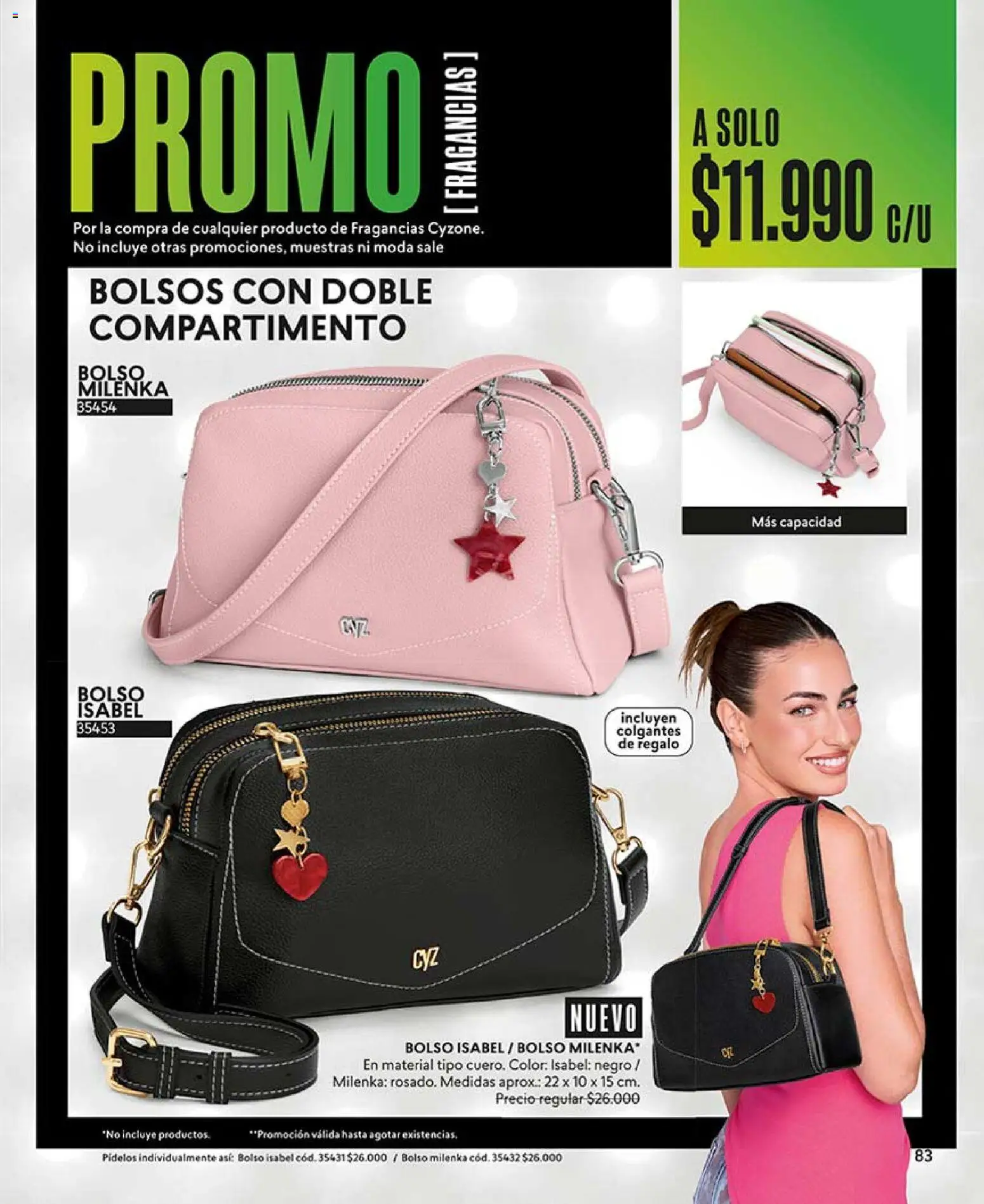 Catálogo CyZone Campaña 11 │ válido desde el 14.06.2026 | Página: 95 | Productos: Colgantes, Bolso