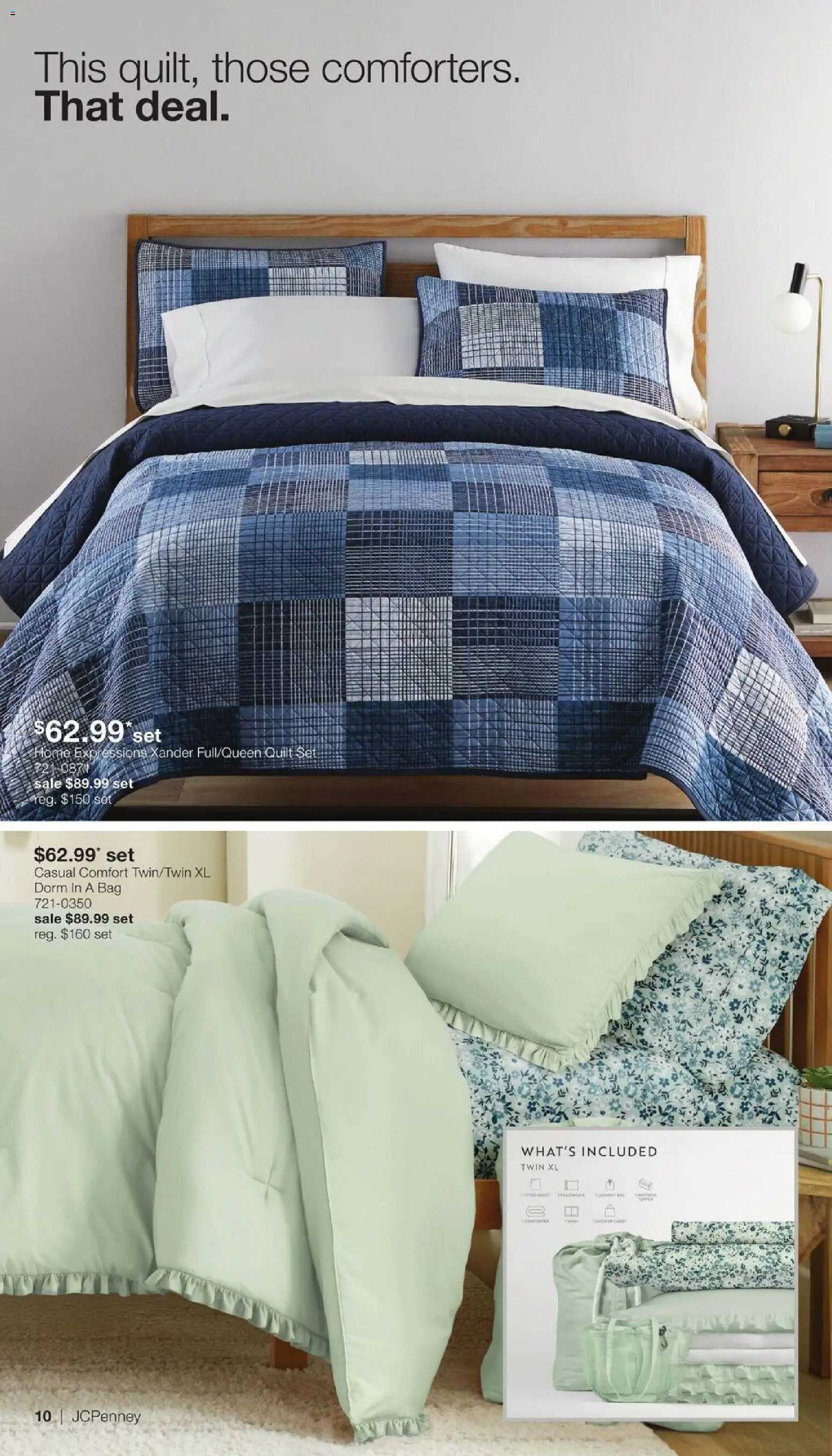 JCPenney Semi-Annual Home Sale - valid from 07/13/2026 | Page: 9 | Products: Bag, Quilt
