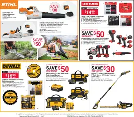 Preview of ACE Hardware weekly ads valid from 09/01/2026 | Page: 4 | Products: Chain Saw, Ratchet, Circular Saw, Drill Bit