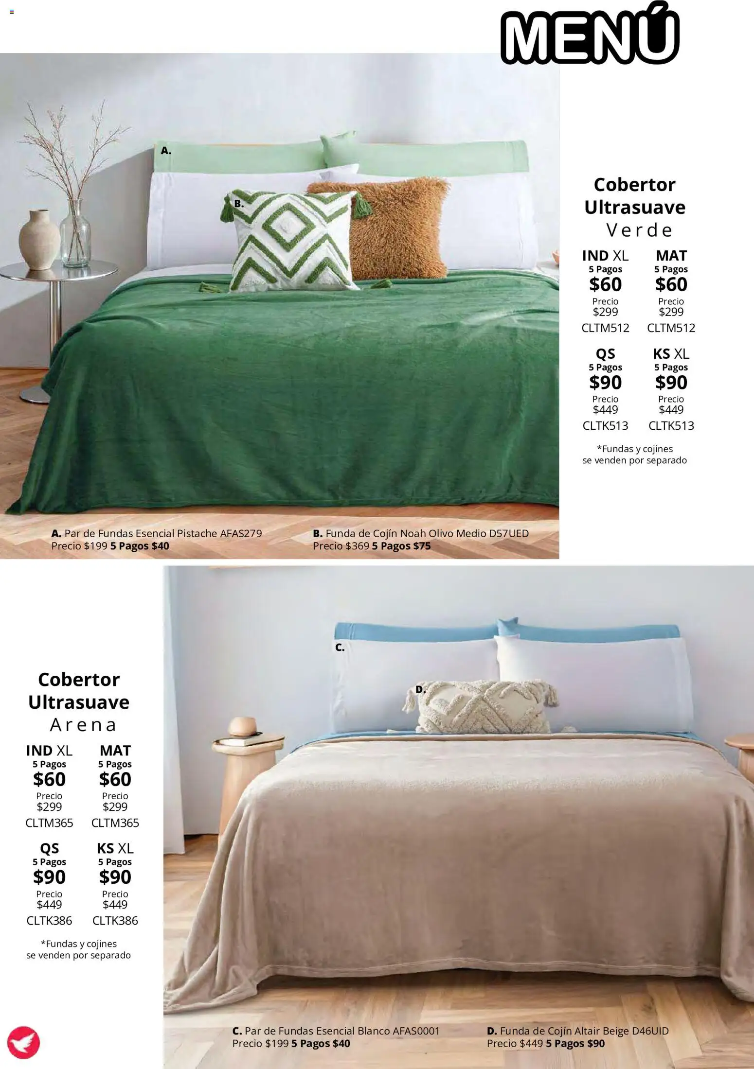 Nuevas ofertas de Colchas Concord válidas en toda la República Mexicana desde el 15/10/2026. ¡Encuentra las mejores ofertas en Colchas Concord catálogo Colección Cobertor Calor de Hogar! | Página: 122