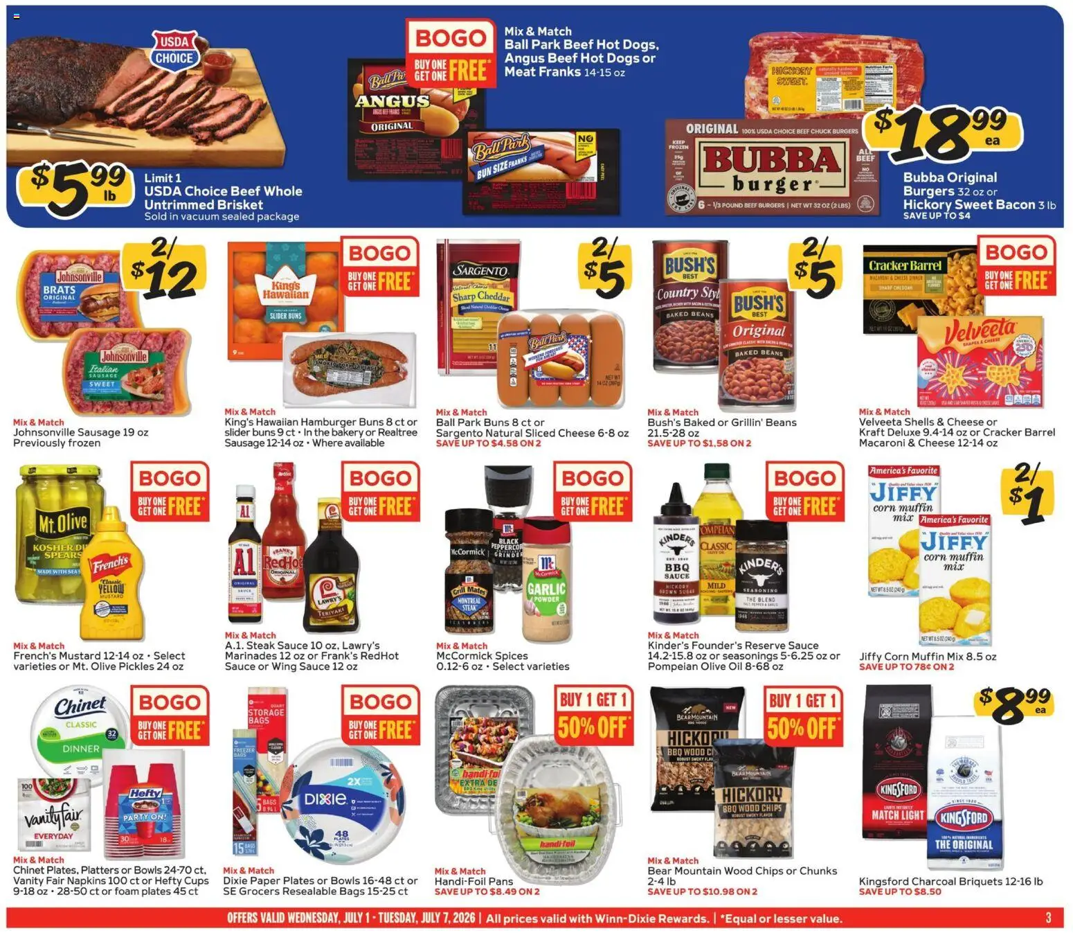 Winn Dixie Weekly Ad - valid from 07/01/2026 | Page: 3
