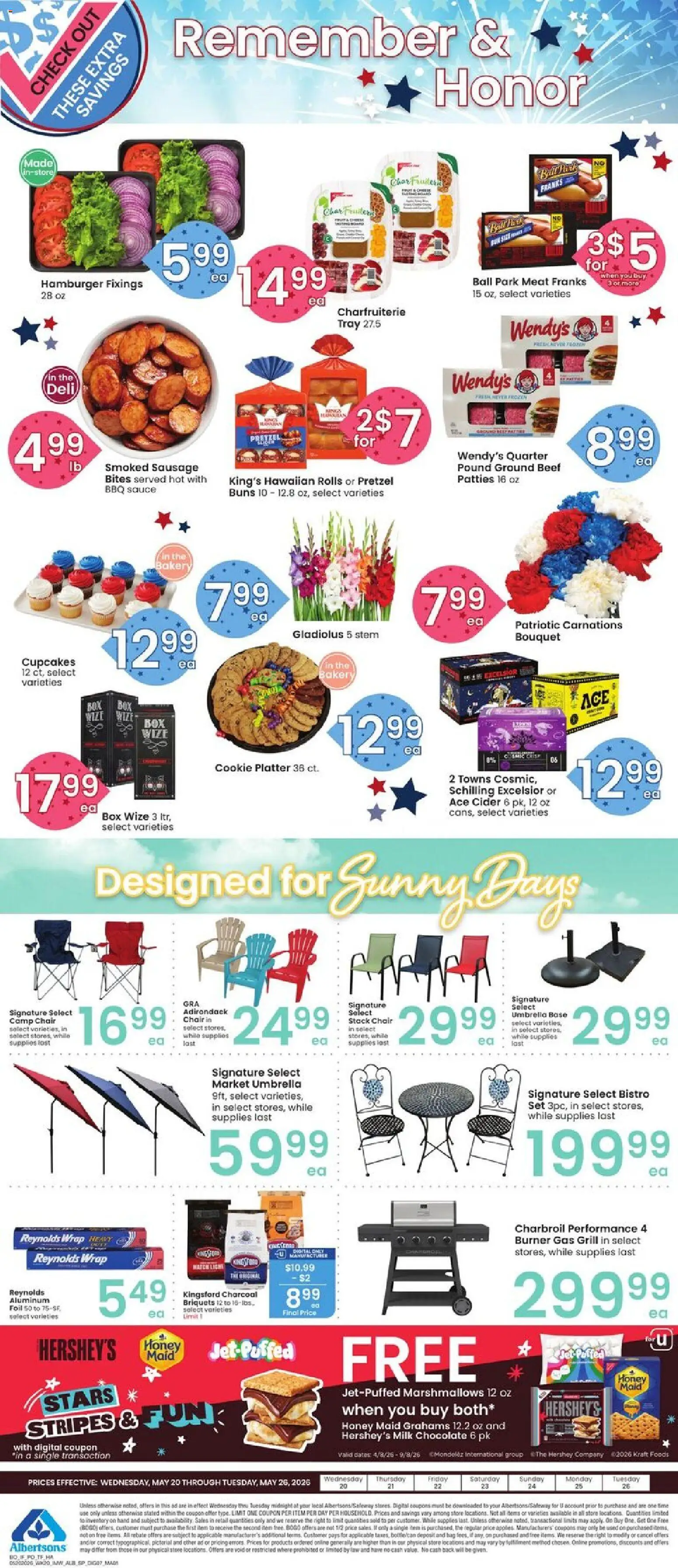 Albertsons Weekly Ad - valid from 20.05.2026 | Page: 7 | Products: Bakery, Milk, Chocolate, Bag