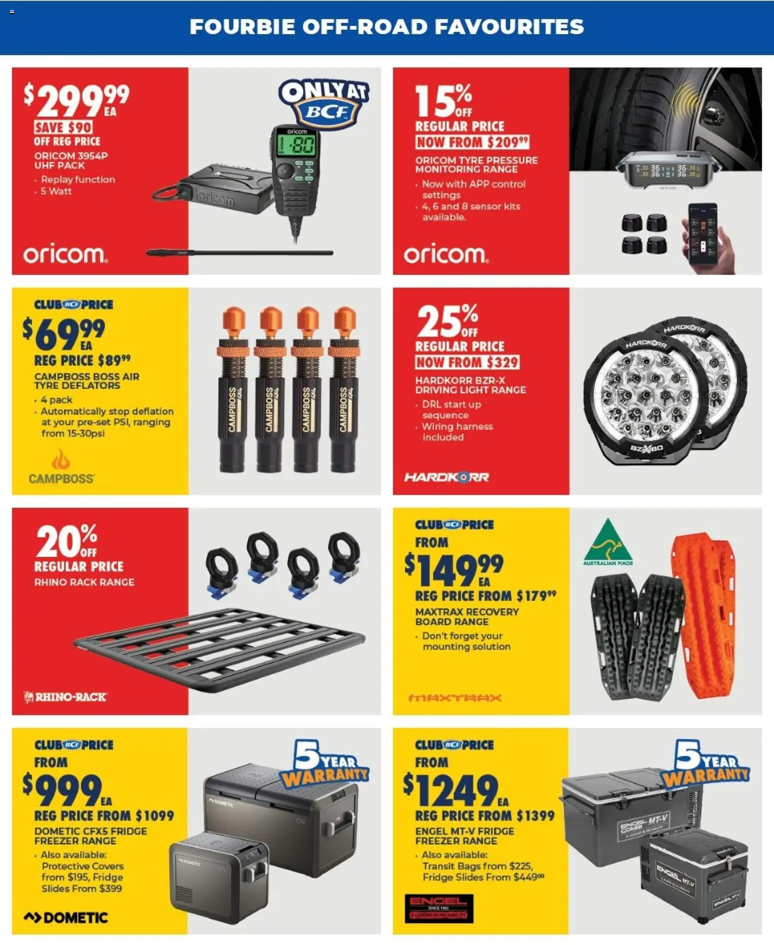 BCF catalogue - valid from 21/07/2026 | Page: 5 | Products: Kits, Slides, Fridge, Freezer