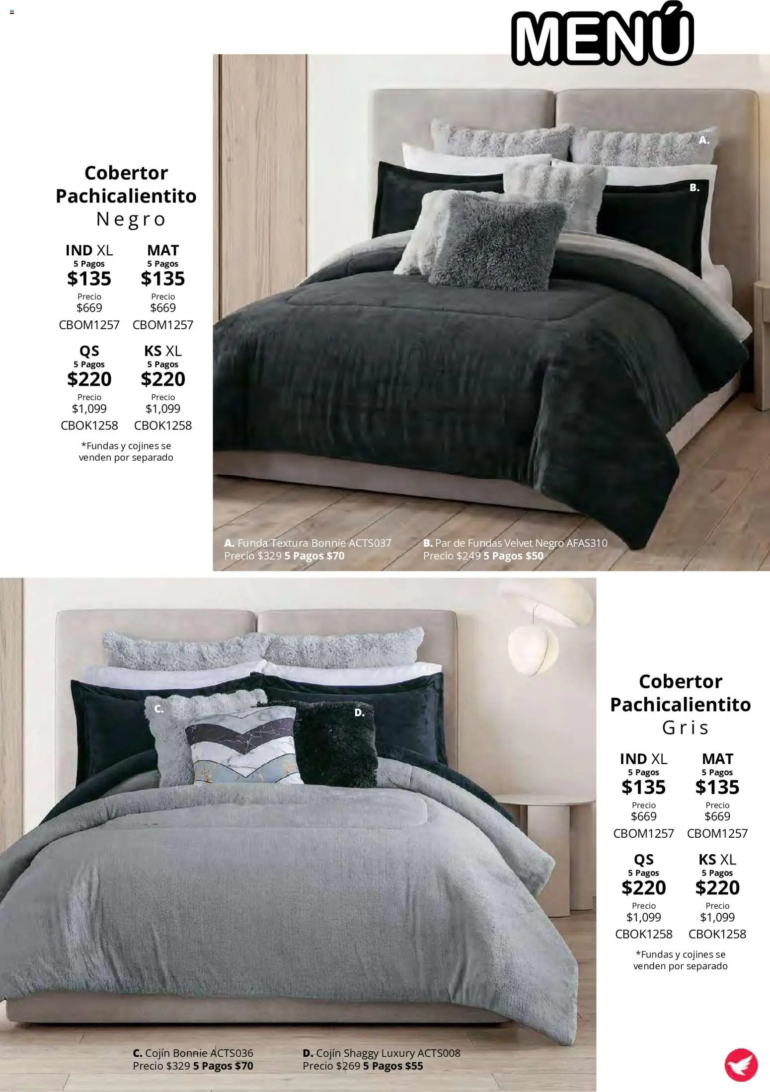 Nuevas ofertas de Colchas Concord válidas en toda la República Mexicana desde el 15/10/2026. ¡Encuentra las mejores ofertas en Colchas Concord catálogo Colección Cobertor Calor de Hogar! | Página: 67