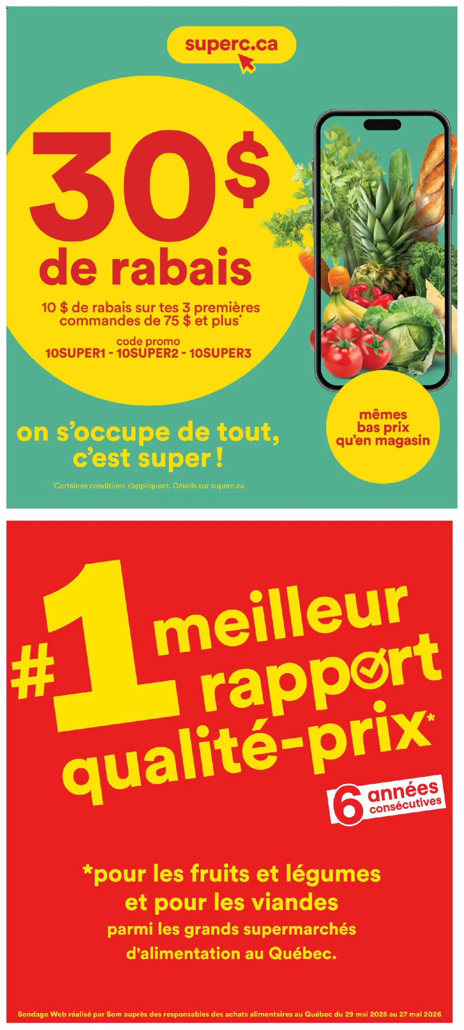Super C flyer valid from Aug 20, 2026 | Page: 10 | Products: Legumes
