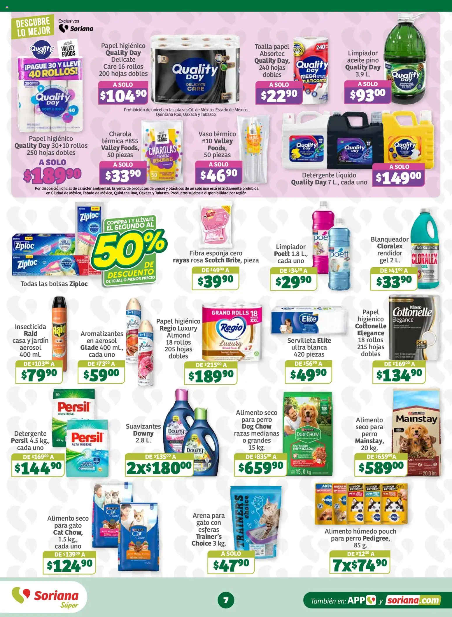 Nuevas ofertas de Soriana válidas en toda la República Mexicana desde el 23/10/2026. ¡Encuentra las mejores ofertas en Soriana folleto En México Oferta se dice Soriana Súper! | Página: 7