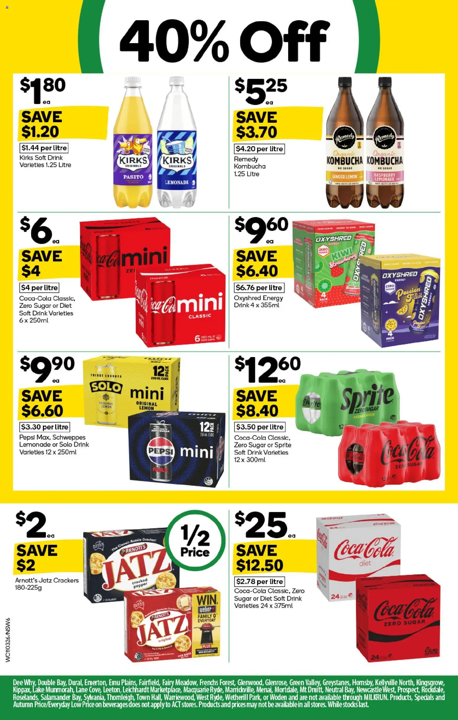 Woolworths catalogue - valid from 11.03.2026 | Page: 6 | Products: Crackers, Pepper, Lemon, Raspberry