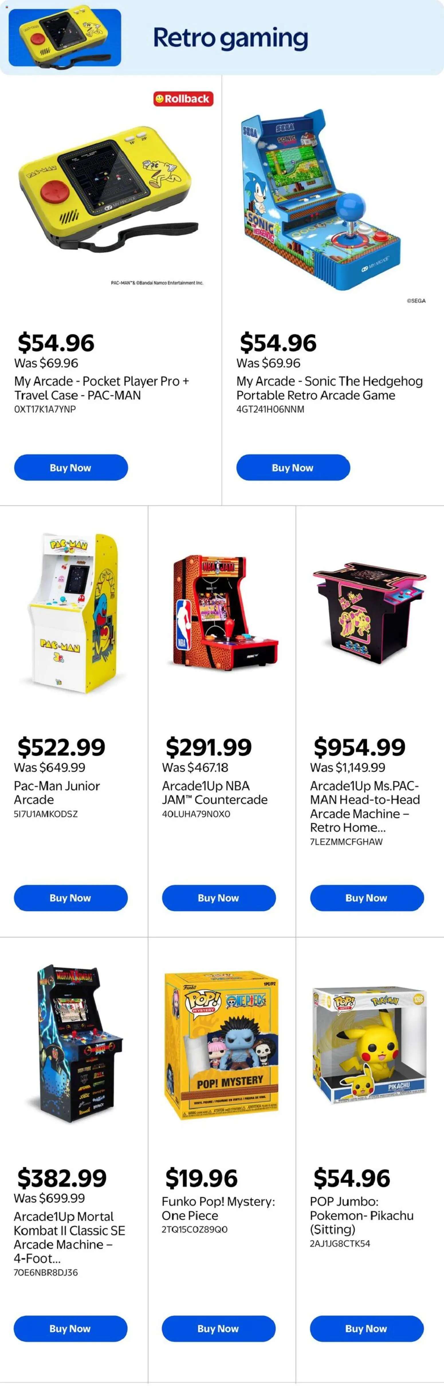 Walmart flyer valid from Oct 1, 2026 | Page: 6 | Products: Player, Game console, Game, Jam