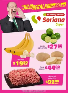 Vista previa de Soriana Fin de Semana Súper: BCS, Son y Sin, nuevo folleto de la tienda, válido en México a partir del 22.05.2026