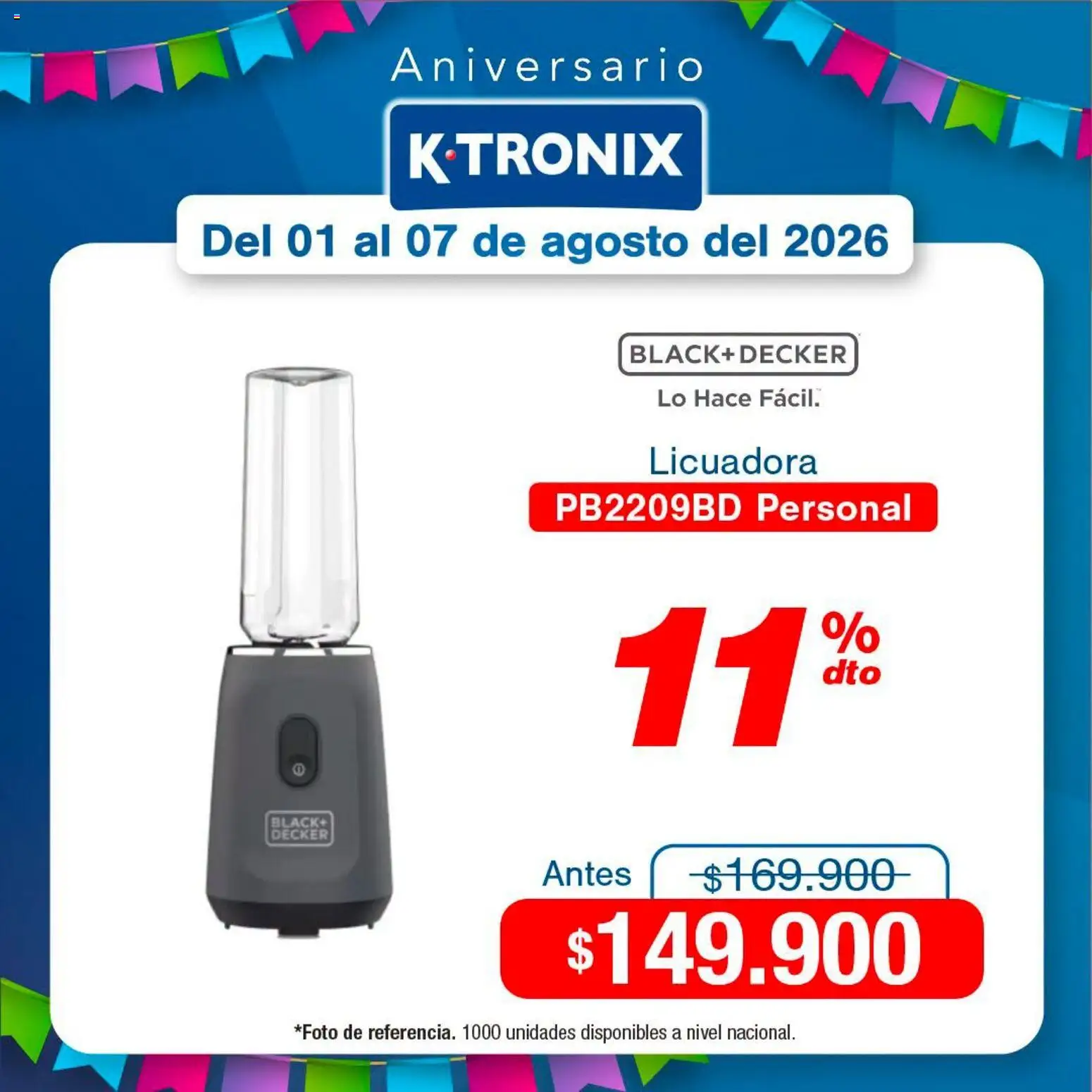 Ktronix revista - valida desde el 01/08/2026 | Página: 3 | Productos: Licuadora
