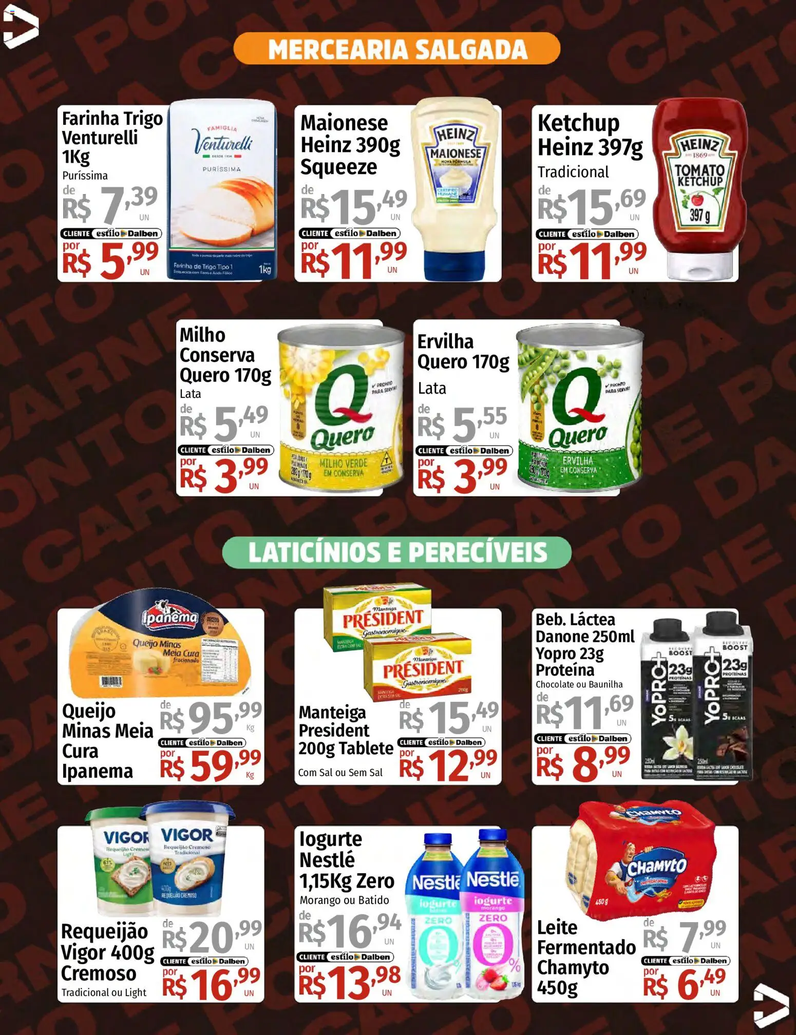 Supermercado Dalben Folheto - válido de 02/09/2026 | Página: 3 | Produtos: Farinha, Baunilha, Queijo, Maionese