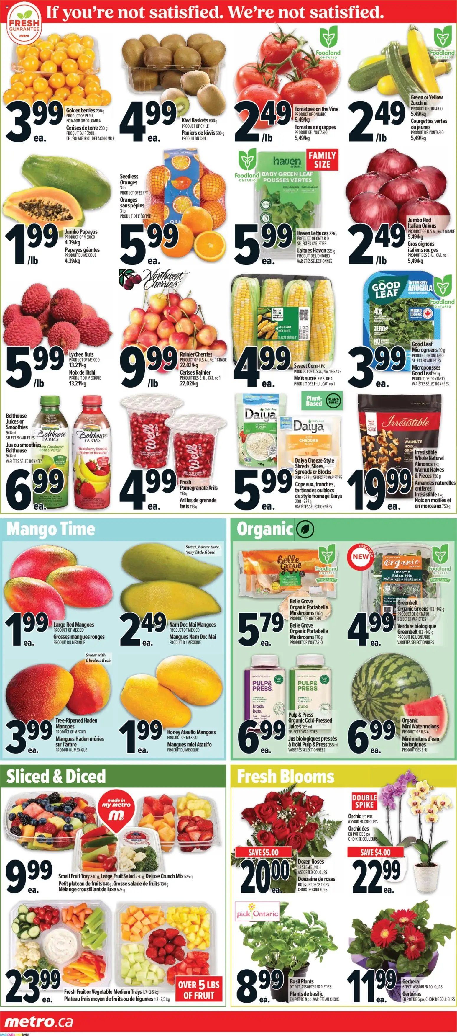 Metro flyer valid from Jul 2, 2026 | Page: 5 | Products: Kiwi, Nuts, Salad, Tomatoes