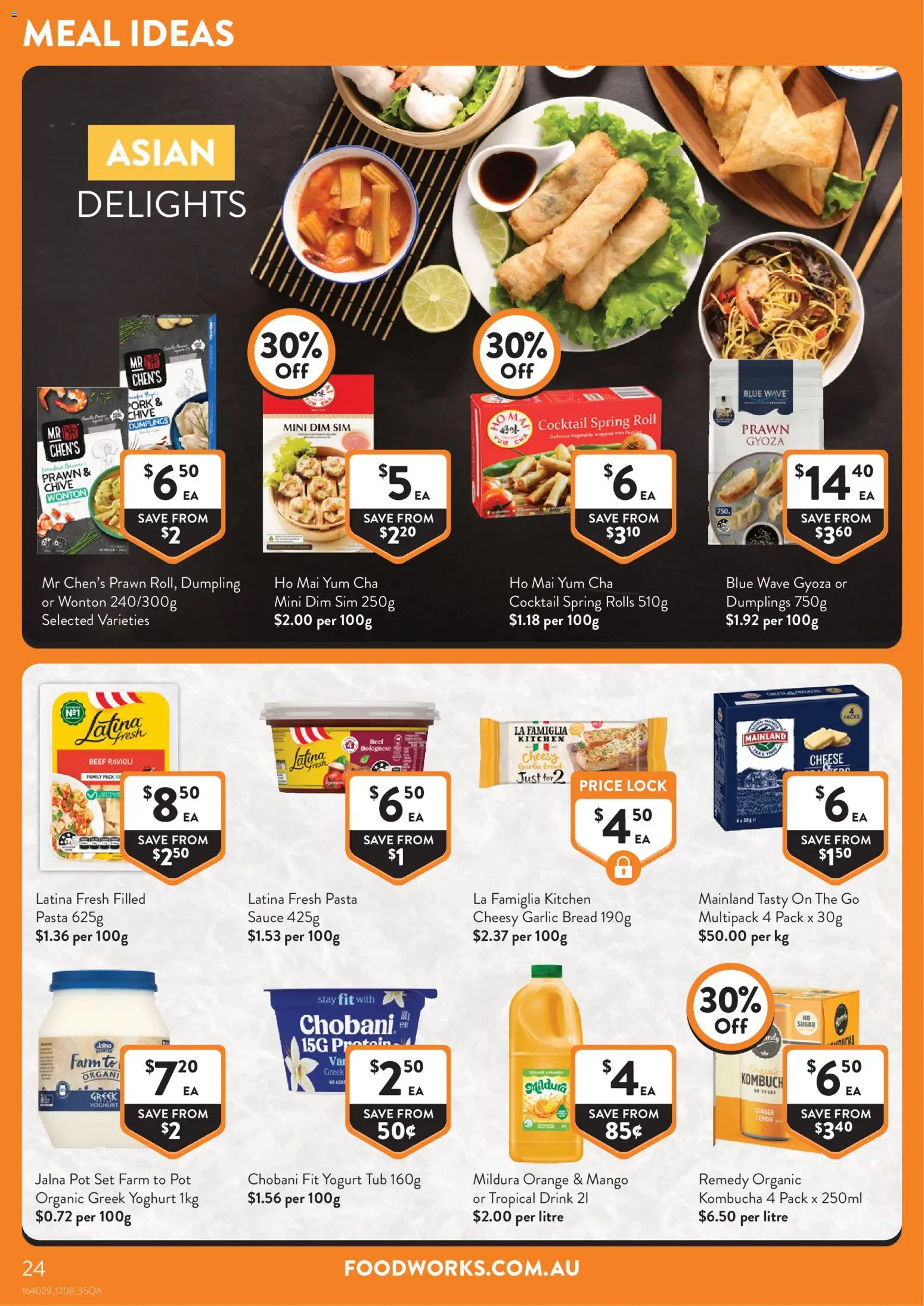 Foodworks catalogue - valid from 12/08/2026 | Page: 24 | Products: Yoghurt, Pork, Pasta, Dumpling