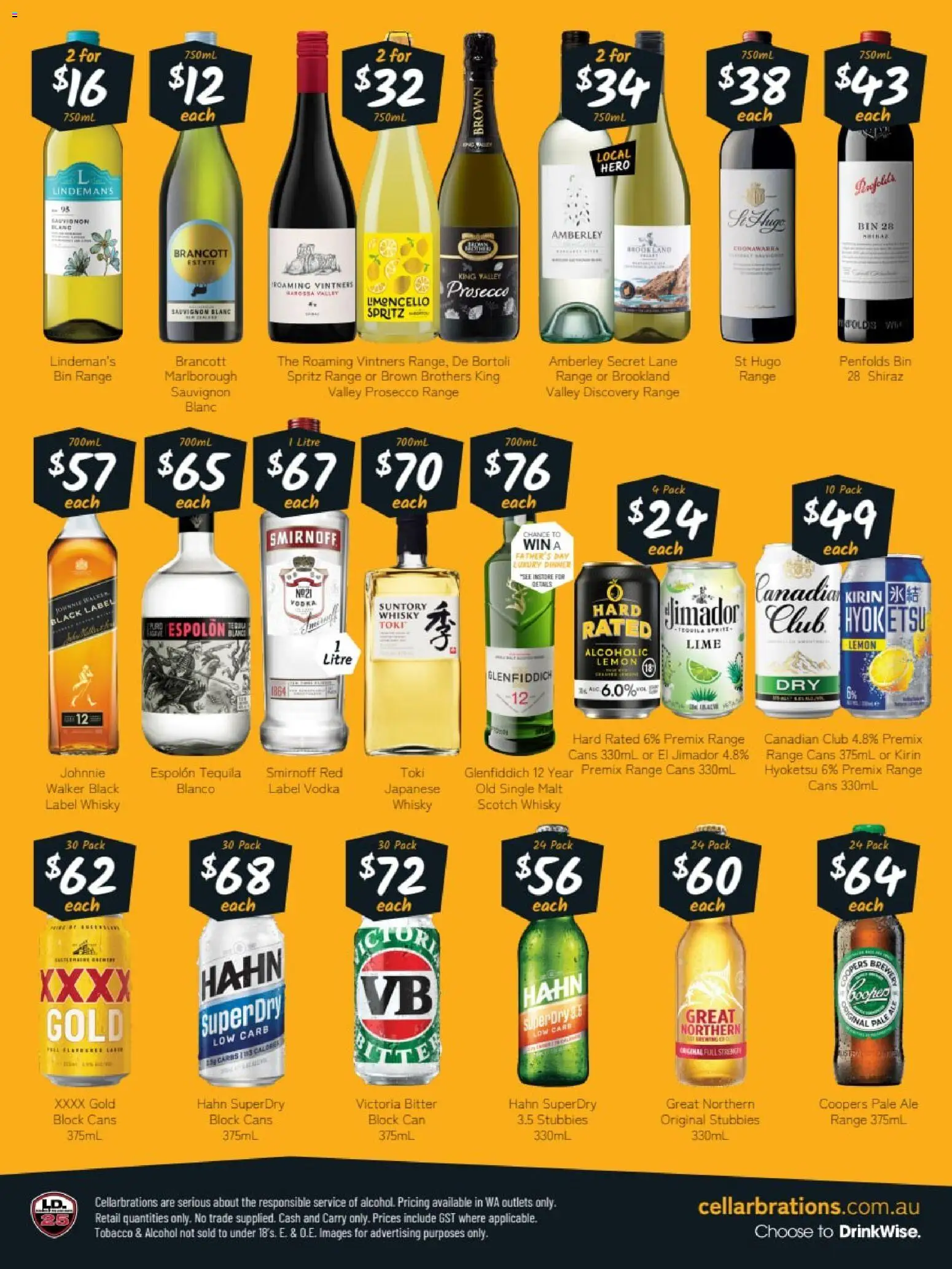 Cellarbrations catalogue - valid from 24/08/2026 | Page: 2 | Products: Alcohol, Tequila, Lime, Glenfiddich 12