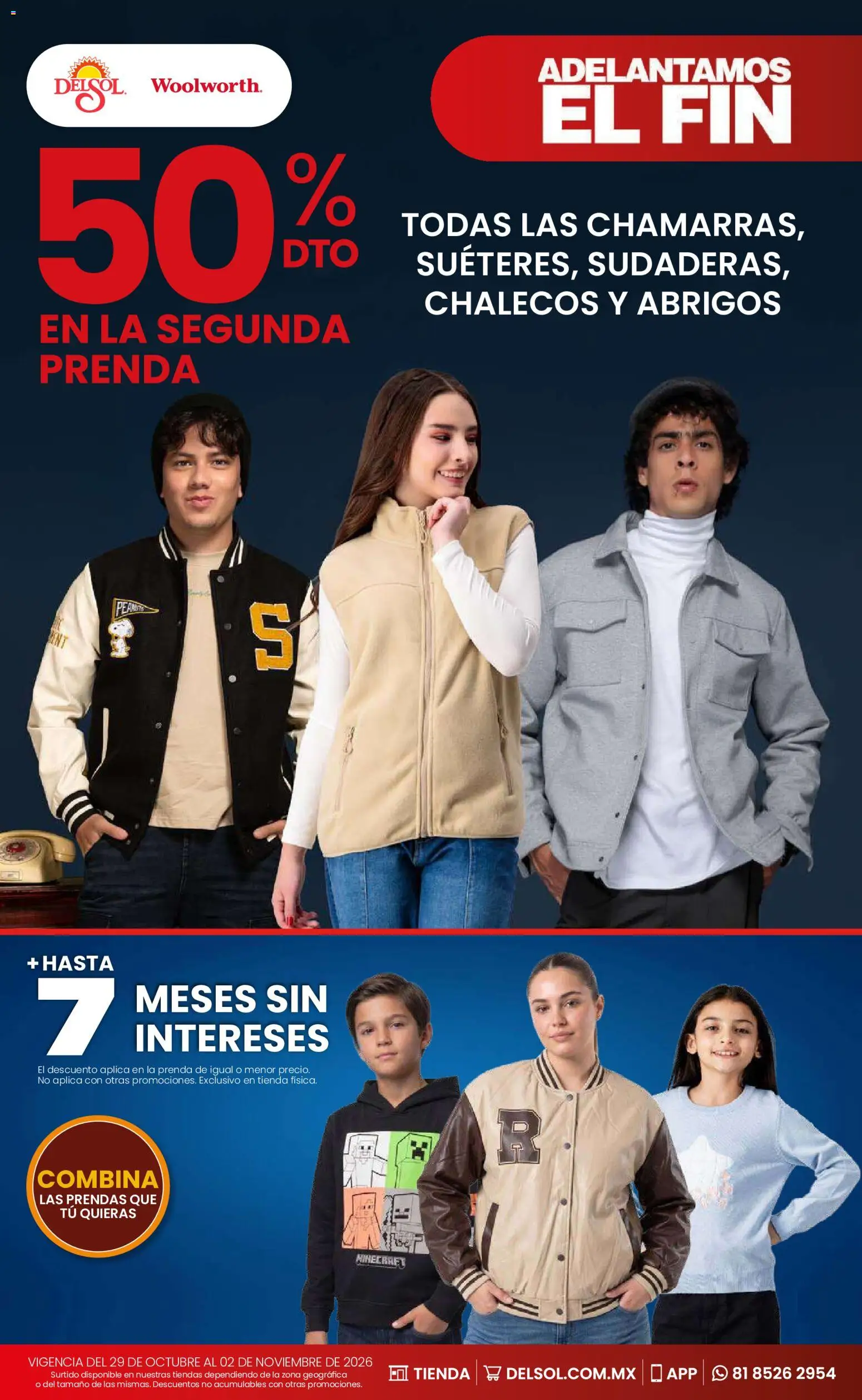 Nuevas ofertas de Del Sol y Woolworth válidas en toda la República Mexicana desde el 29/10/2026. ¡Encuentra las mejores ofertas en Del Sol y Woolworth Buen Fin! | Página: 2