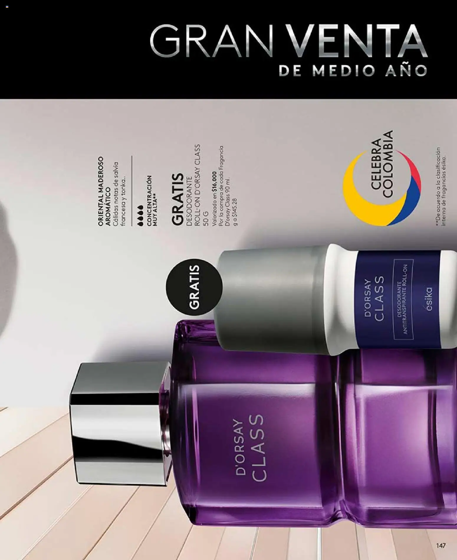 Ésika revista - valida desde el 17/07/2026 | Página: 147 | Productos: Fragancia, Desodorante, Antitranspirante