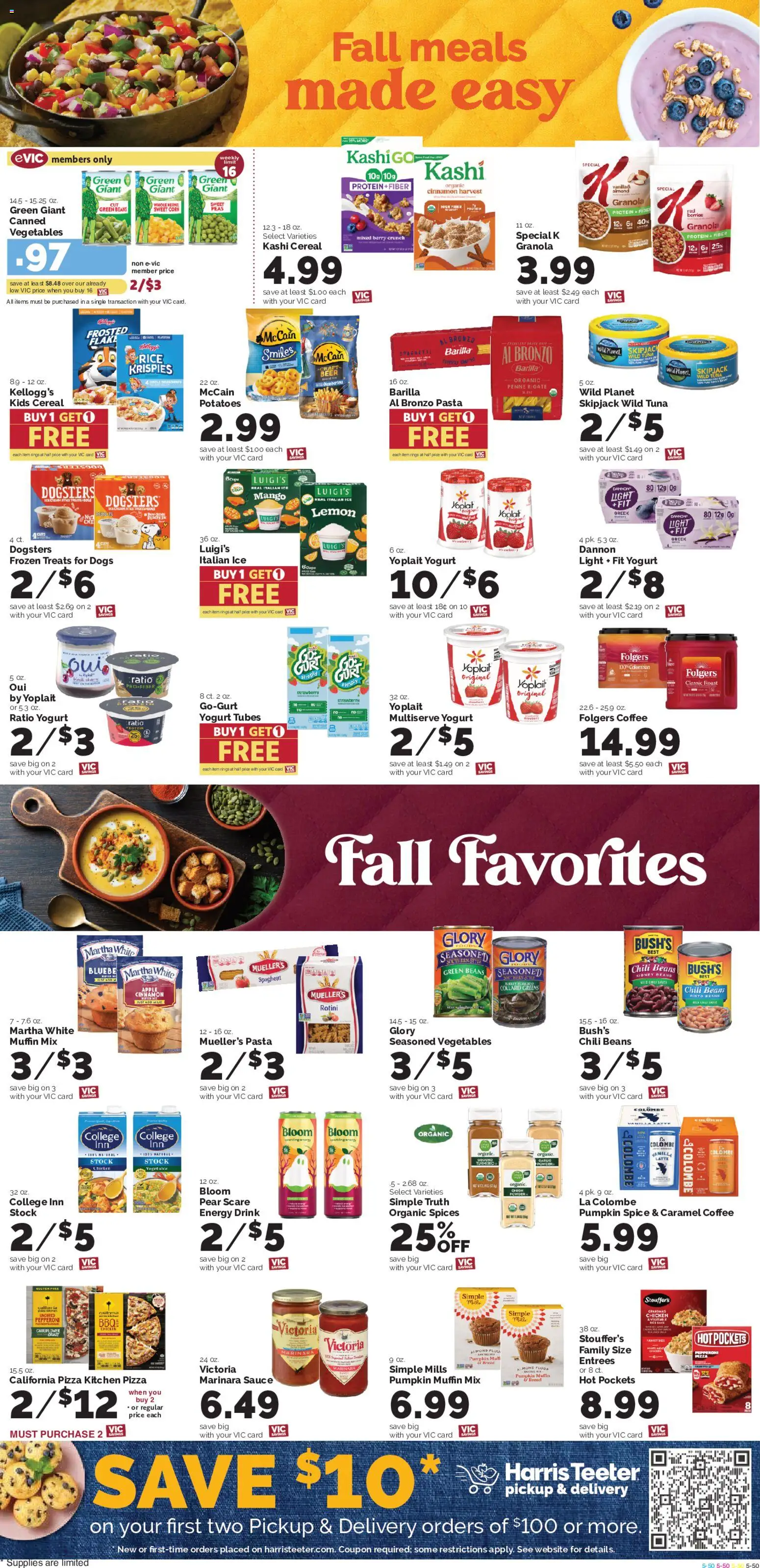 Harris Teeter Weekly Ad - valid from 09/09/2026 | Page: 10 | Products: Powder, Potatoes, Vegetables, Greens