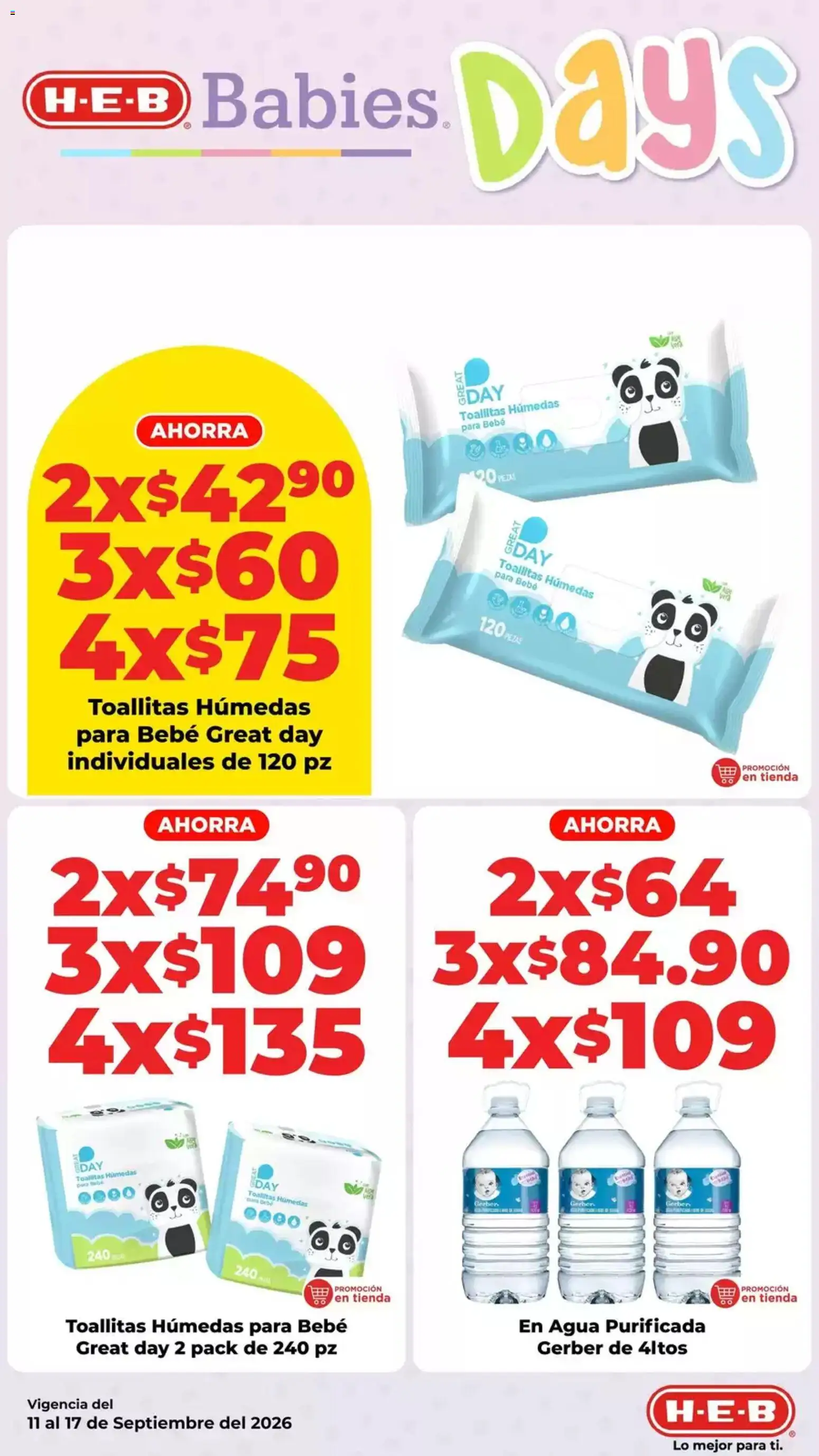Nuevas ofertas de H-E-B válidas en toda la República Mexicana desde el 11/09/2026. ¡Encuentra las mejores ofertas en H-E-B folleto! | Página: 8