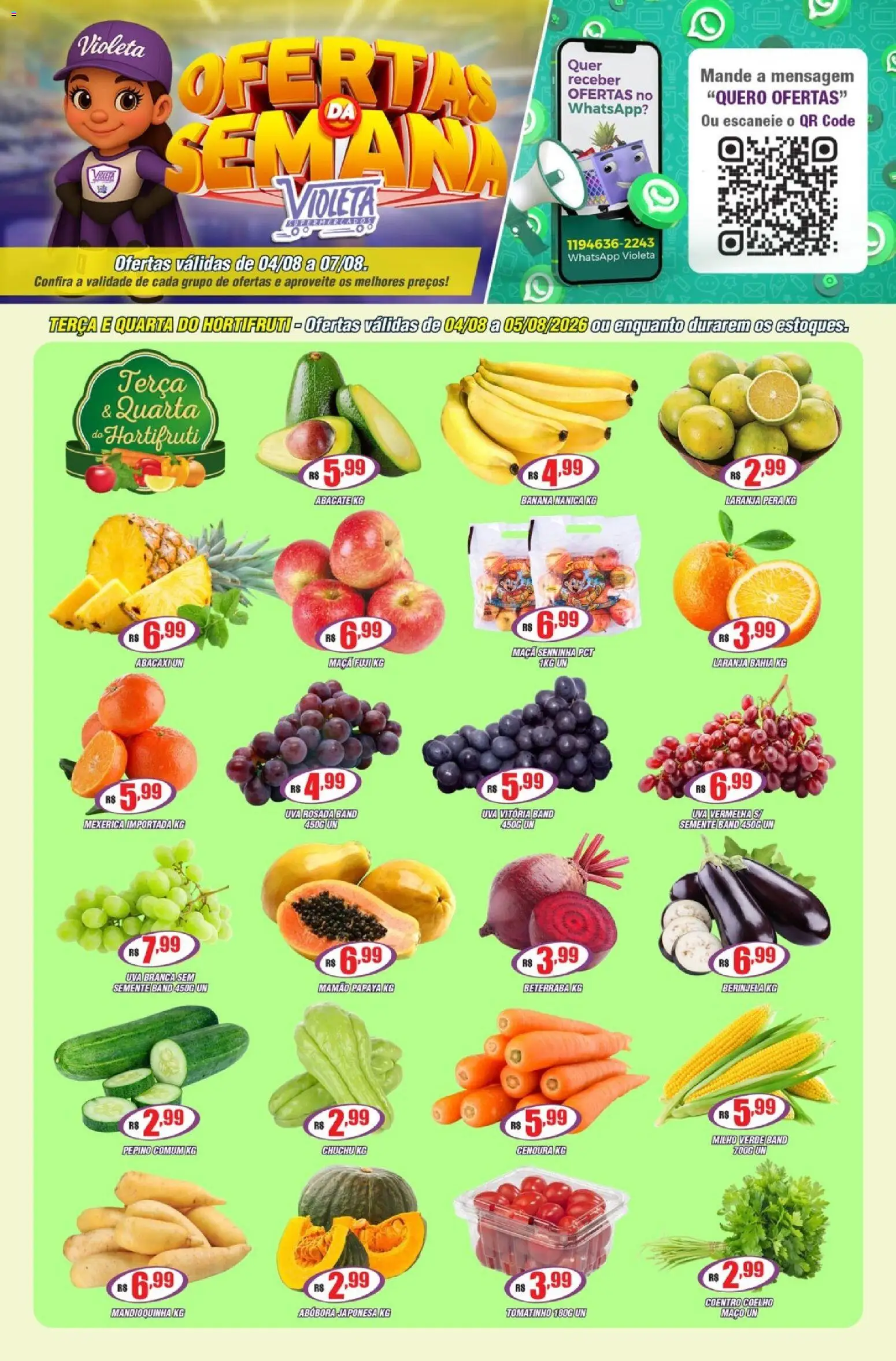 Violeta Supermercados Folheto - válido de 04/08/2026 | Página: 1
