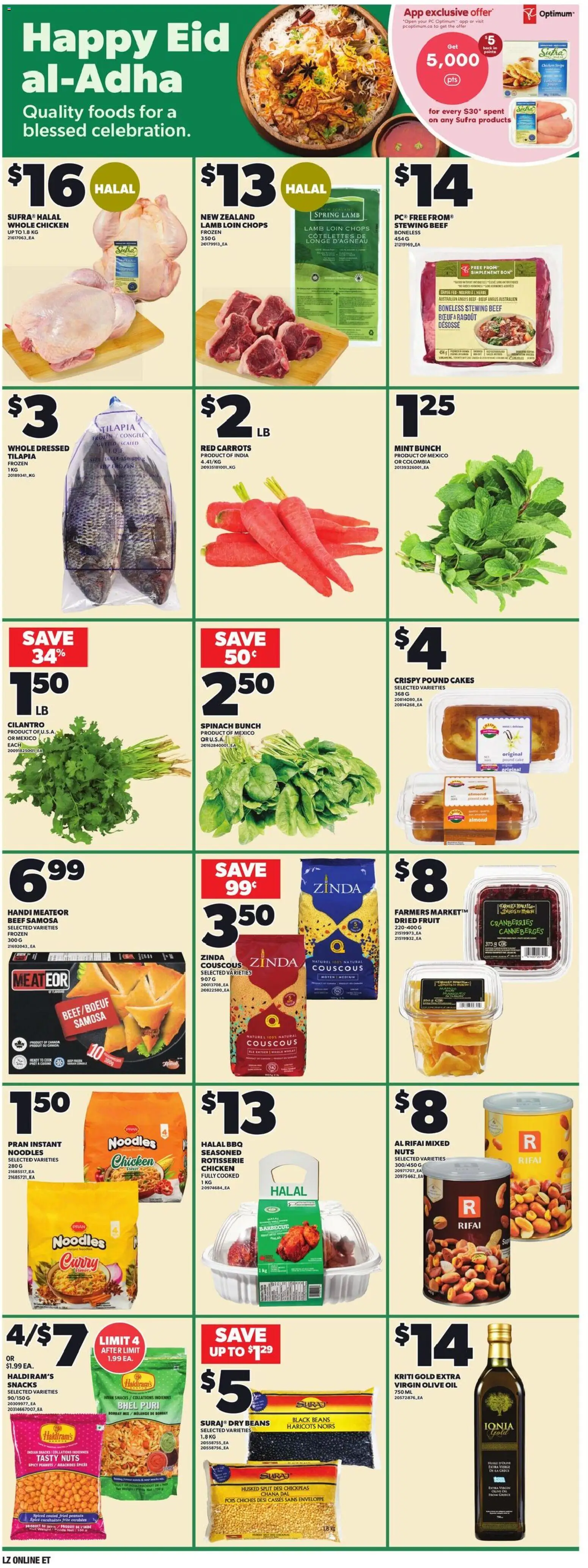 Loblaws flyer valid from 21.05.2026 | Page: 13 | Products: Nuts, PC, Oil, Chicken