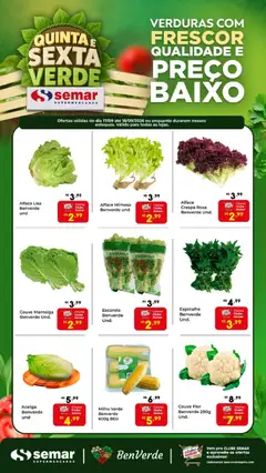 Semar Supermercado ofertas Quinta e Sexta Verde - Pré-Visualização do folheto da loja Semar Supermercado, válido de 17/09/2026