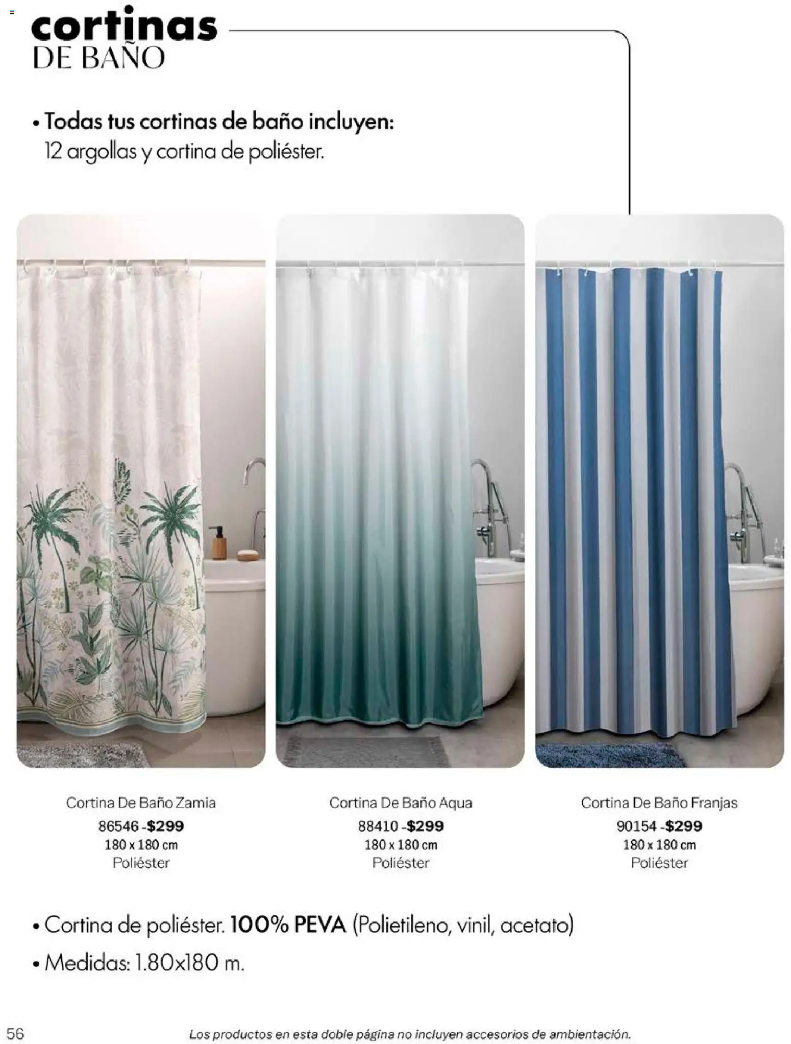 Nuevas ofertas de Vianney válidas en toda la República Mexicana desde el 14/09/2026. ¡Encuentra las mejores ofertas en Vianney catálogo Biasi! | Página: 58 | Productos: Cortinas, Baño