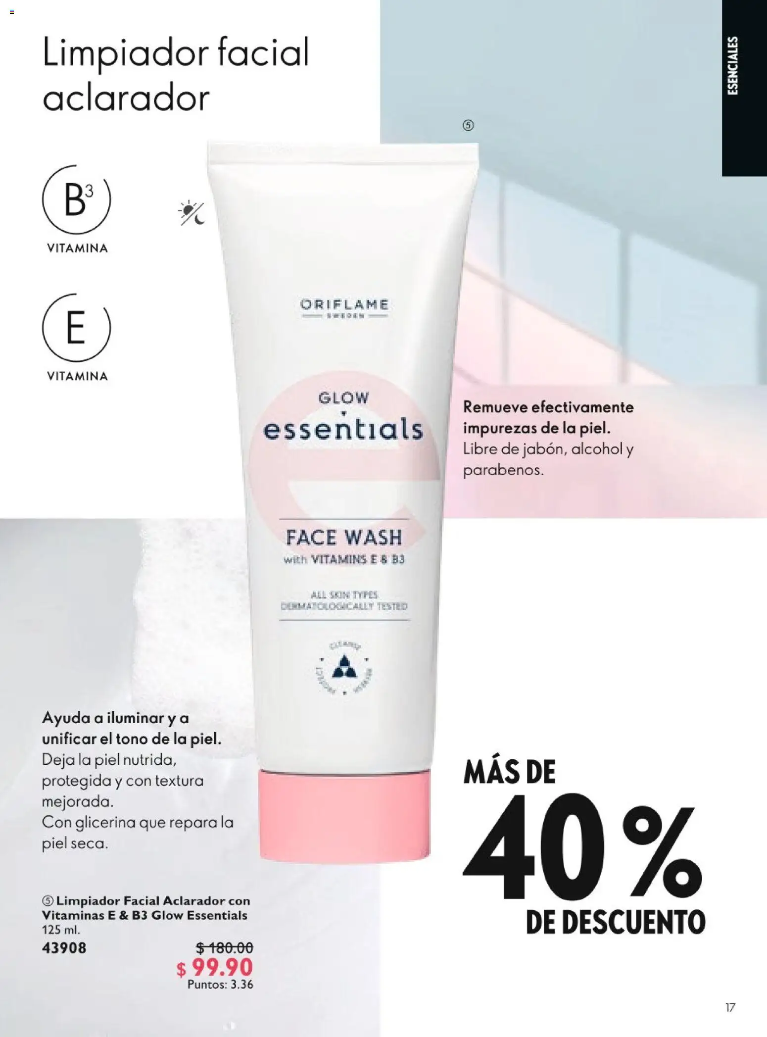 Nuevas ofertas de Oriflame válidas en toda la República Mexicana desde el 20.06.2026. ¡Encuentra las mejores ofertas en Oriflame campaña 9 2026! | Página: 17 | Productos: Limpiador, Vitaminas, Limpiador facial