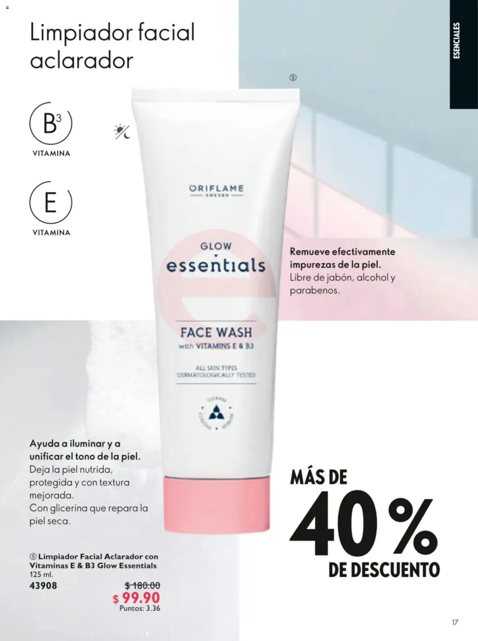 Nuevas ofertas de Oriflame válidas en toda la República Mexicana desde el 20/06/2026. ¡Encuentra las mejores ofertas en Oriflame campaña 9 2026! | Página: 17 | Productos: Limpiador, Vitaminas, Limpiador facial