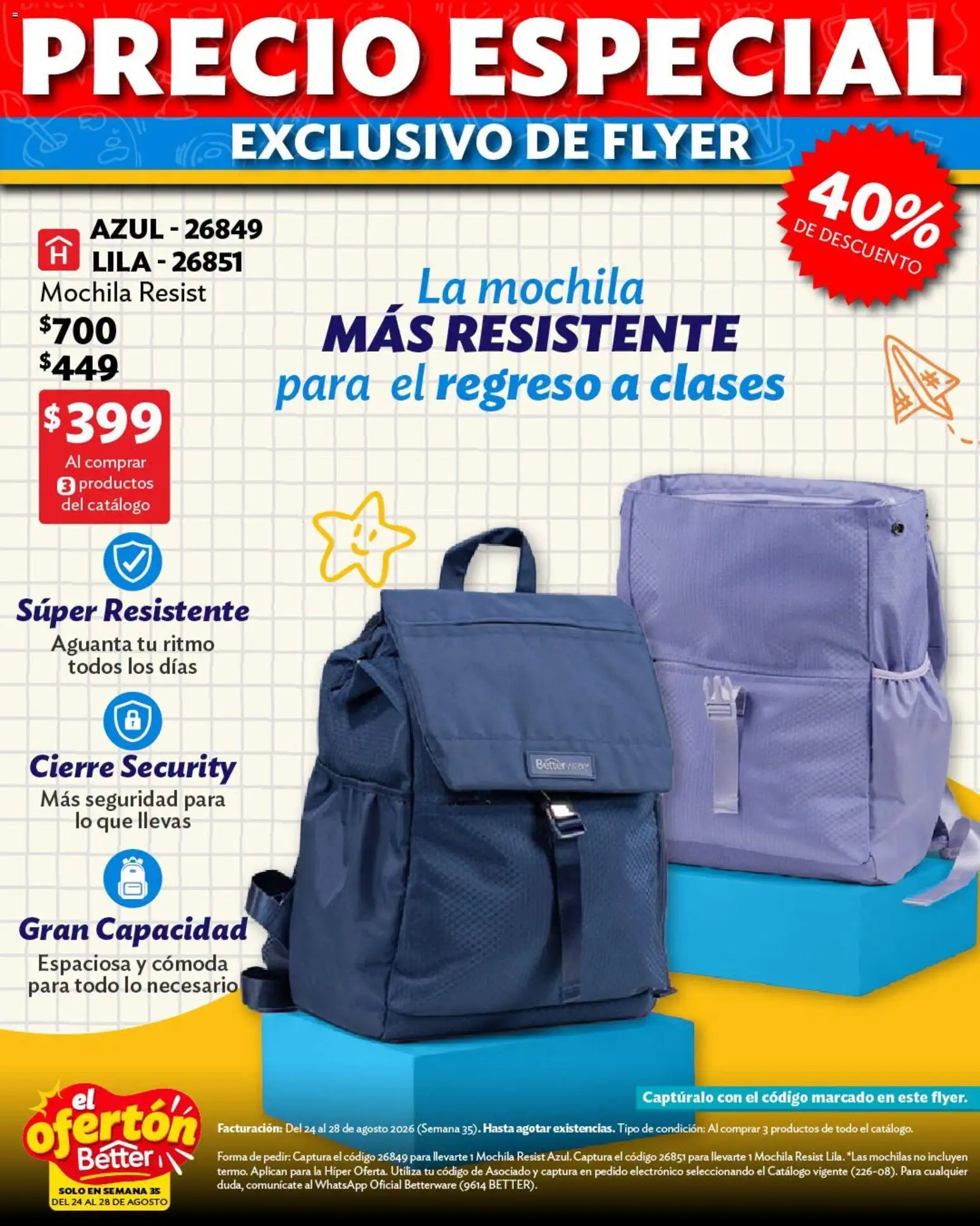 Nuevas ofertas de Betterware válidas en toda la República Mexicana desde el 24/08/2026. ¡Encuentra las mejores ofertas en Betterware catálogo El Ofertón! | Página: 3