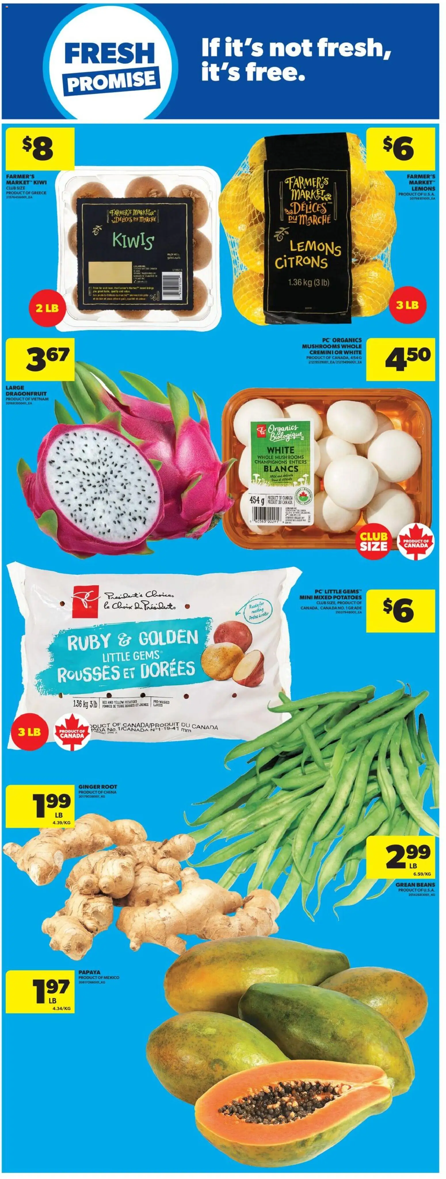 Real Canadian Superstore flyer valid from 07.05.2026 | Page: 27 | Products: Kiwi, Potatoes