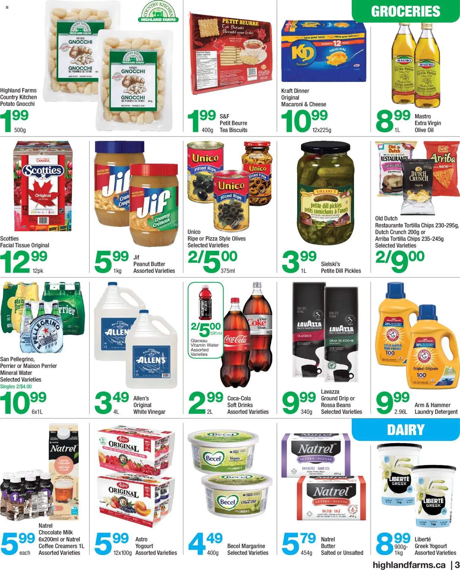 Highland Farms flyer valid from Sep 3, 2026 | Page: 3 | Products: Detergent, Olive oil, Oil, Pizza