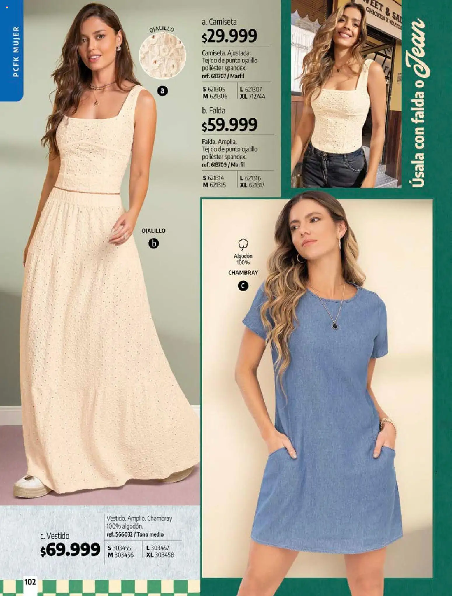 Pacifika revista - valida desde el 18/09/2026 | Página: 102 | Productos: Sal, Camiseta, Waffle, Vestido