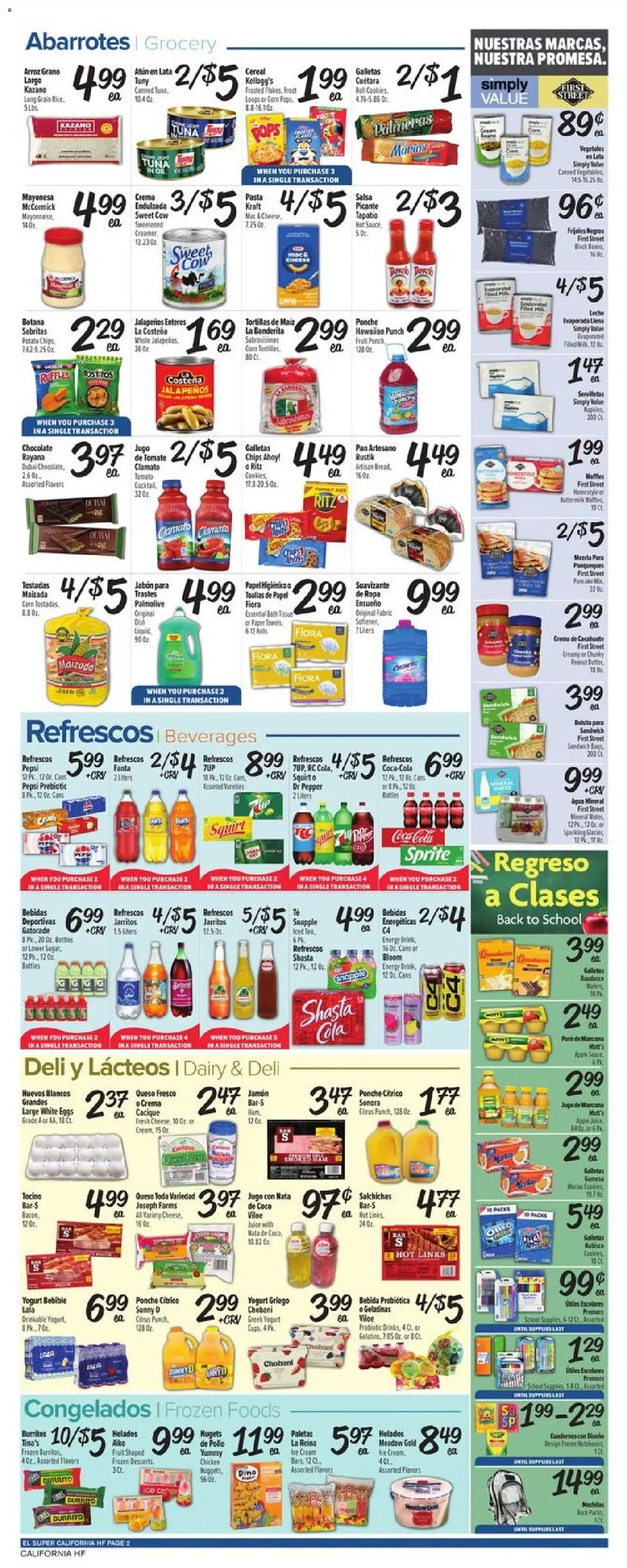 El Super Weekly Ad - valid from 07/29/2026 | Page: 2 | Products: Yogurt, Eggs, Chocolate, Pepper