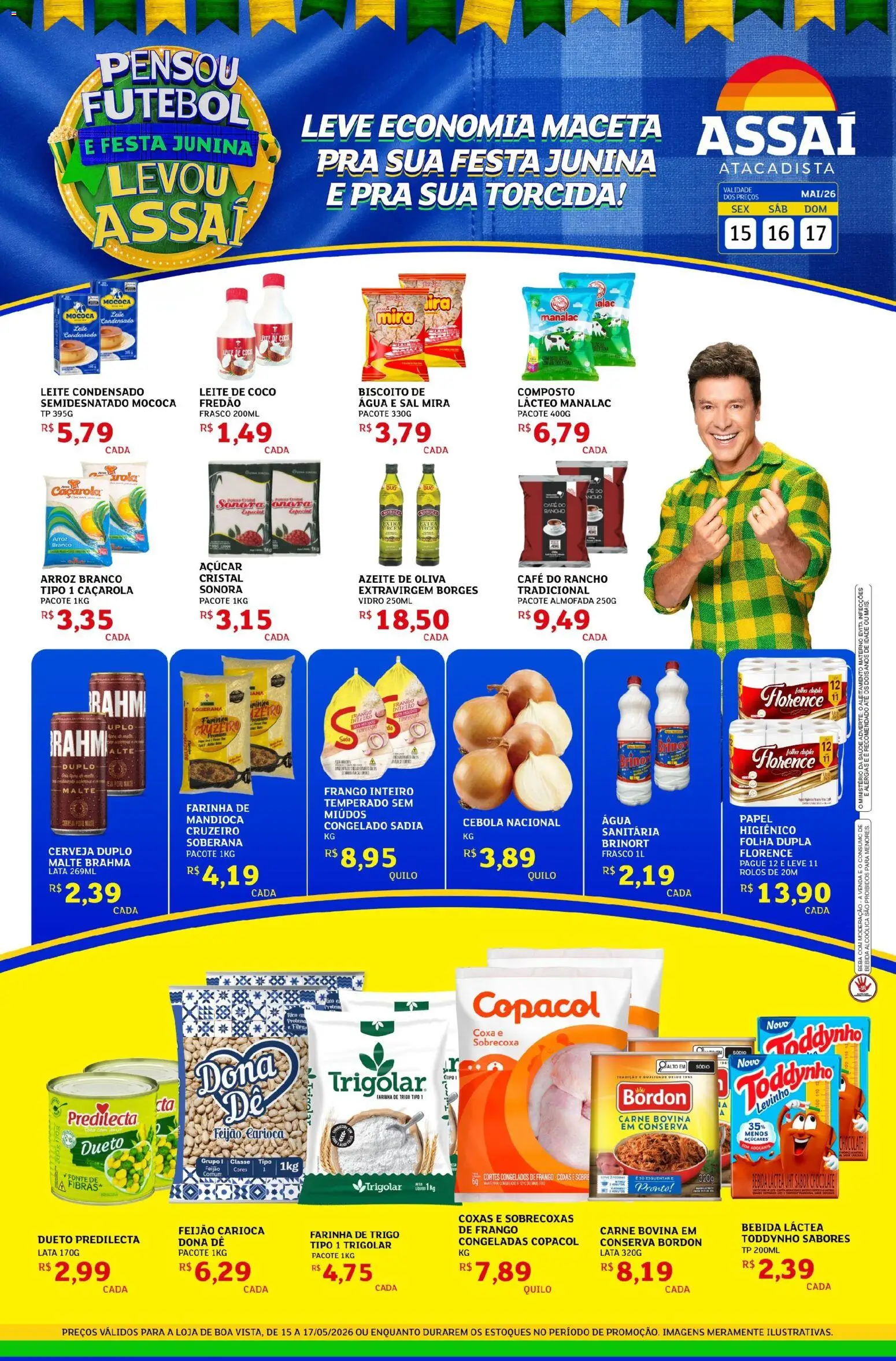 Assaí Atacadista Folheto - válido de 15.05.2026 | Página: 1 | Produtos: Coco, Caçarola, Arroz, Leite condensado