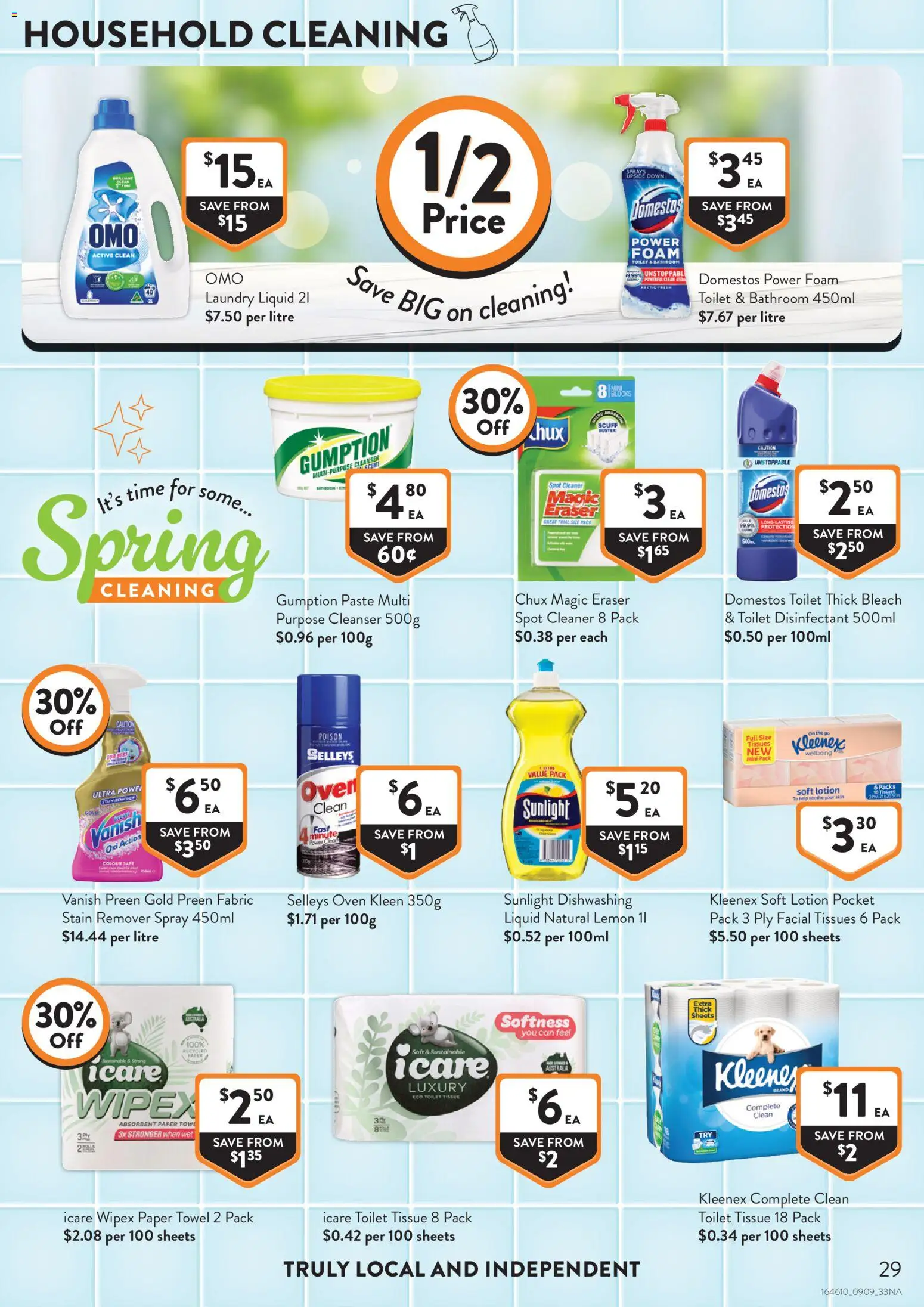 Foodworks catalogue - valid from 09/09/2026 | Page: 29 | Products: Toilet, Lotion, Laundry, Bathroom