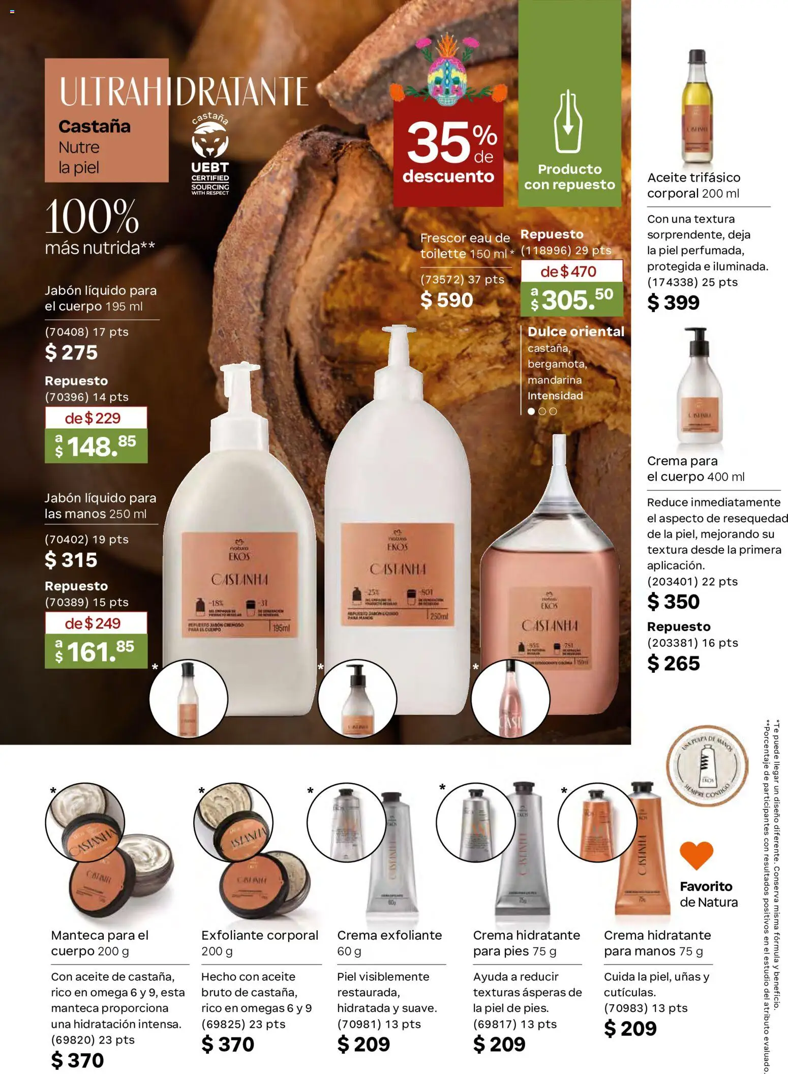 Nuevas ofertas de Natura válidas en toda la República Mexicana desde el 02/10/2026. ¡Encuentra las mejores ofertas en Natura campaña  15 2026! | Página: 114 | Productos: Crema, Aceite, Exfoliante, Omega