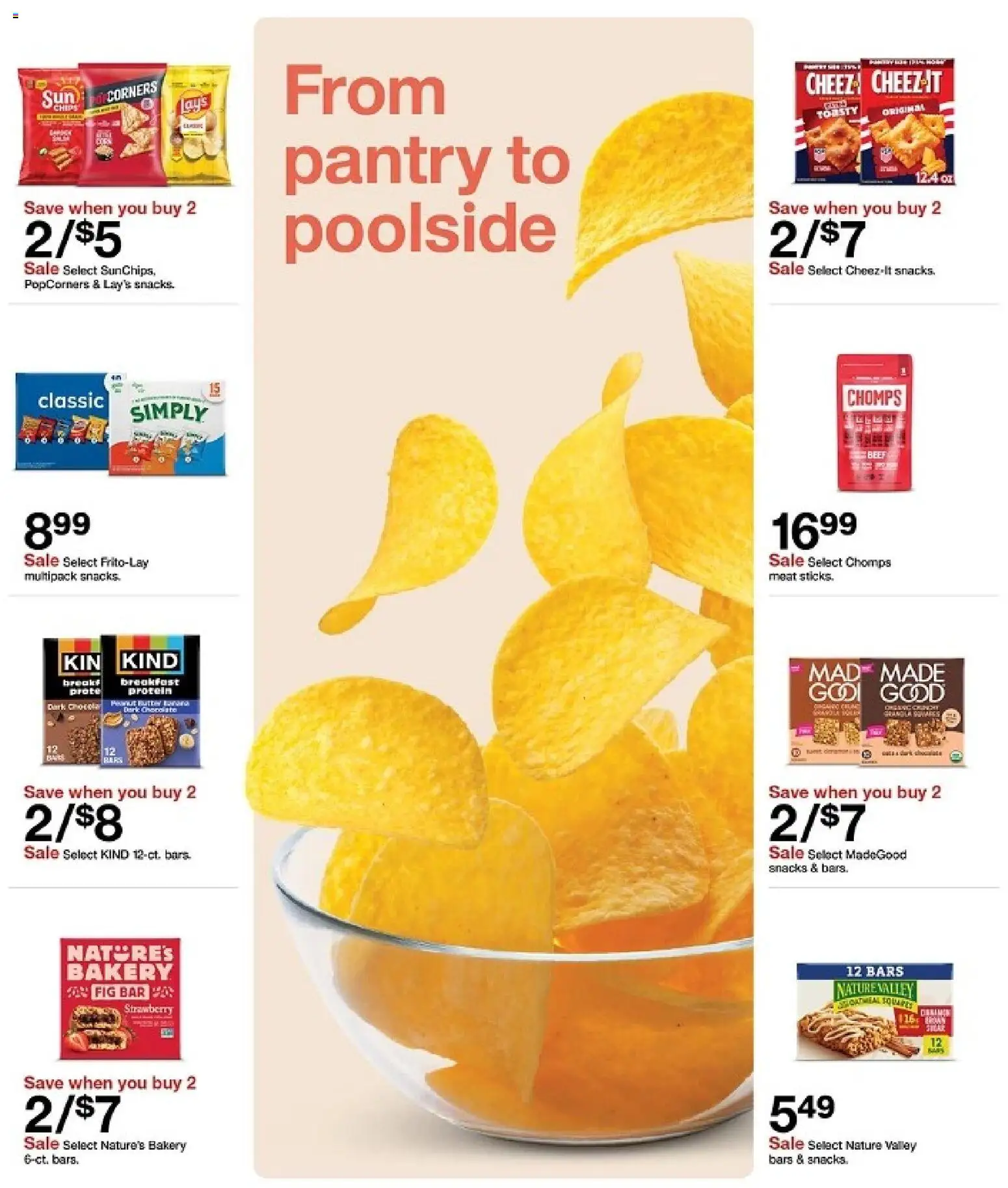 Target Weekly Ad - valid from 08/09/2026 | Page: 38 | Products: Bakery, Beef, Chips, Snacks