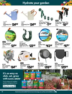 Preview of Bunnings catalogue - valid from 09/09/2026 | Page: 10 | Products: Garden hose, Watering can, Weed, Books